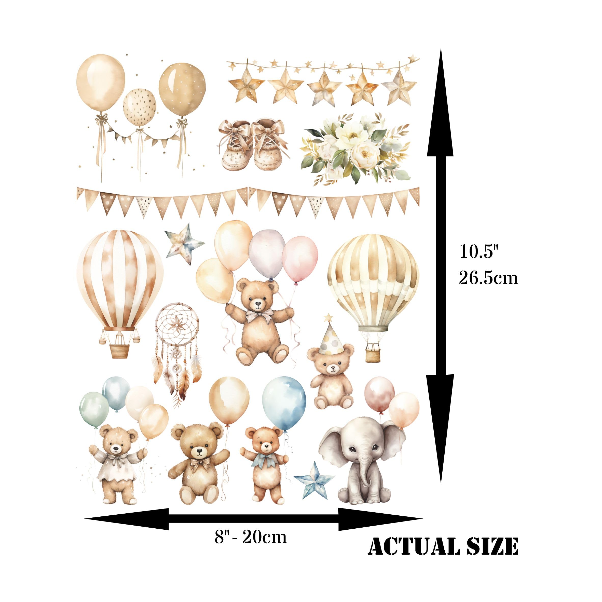 Bits n Pieces Decoupage Rice Paper, 8 x 10.5 inch - for Scrapbooking Cards Craft