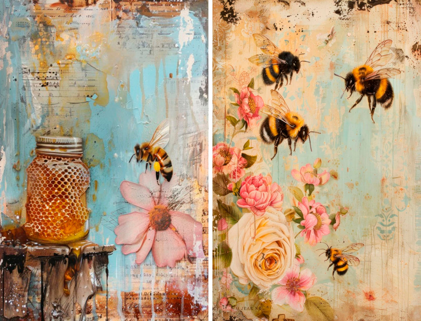 Decoupage Rice Papers - 6 Pieces | 6 Unique Designs | Versatile Decoupage Designs for Art Projects & Crafting by CRAFT KREATIVELY