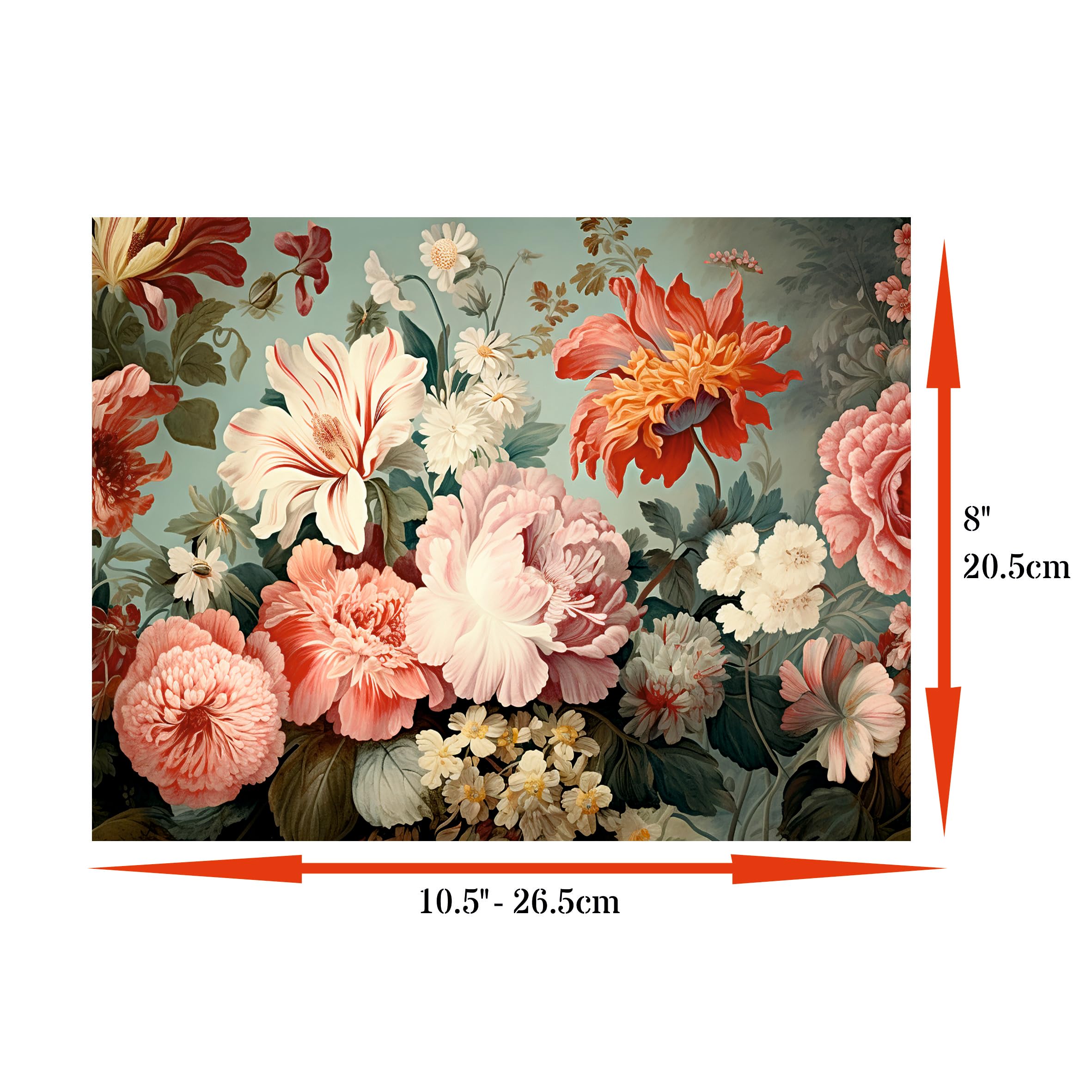 Decoupage Rice Papers - 6 Pieces | 6 Unique Designs | Versatile Decoupage Designs for Art Projects & Crafting by CRAFT KREATIVELY