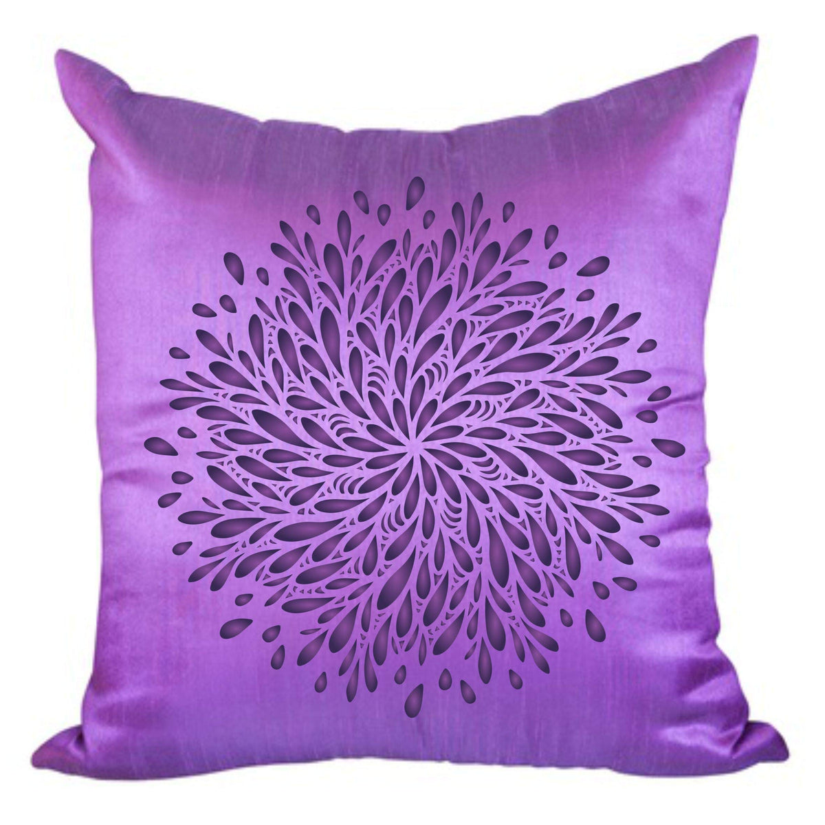 Stylized Mum Stencil, 25.40 x 25.40 cm (M) - Stencil Company Original Flower Chrysanthemum Mandala Graphic Design