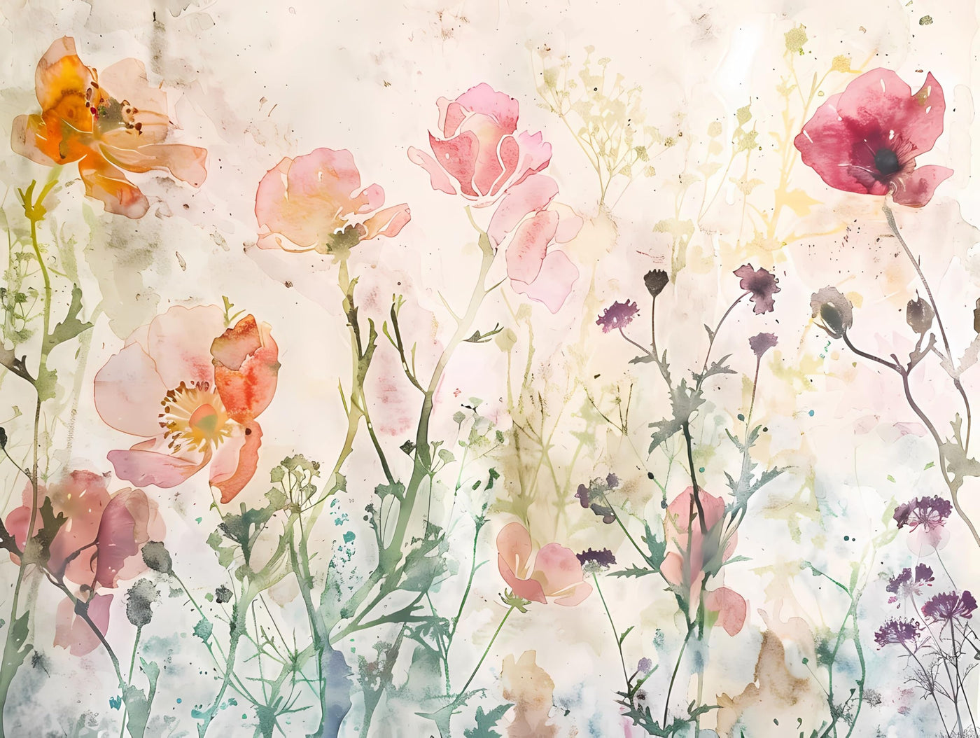 Abstract Flora Rice Papers – Decoupage Paper 6x Designs for Collage, Mixed Media, Card Making & Crafts, Decoupage by CRAFT KREATIVELY