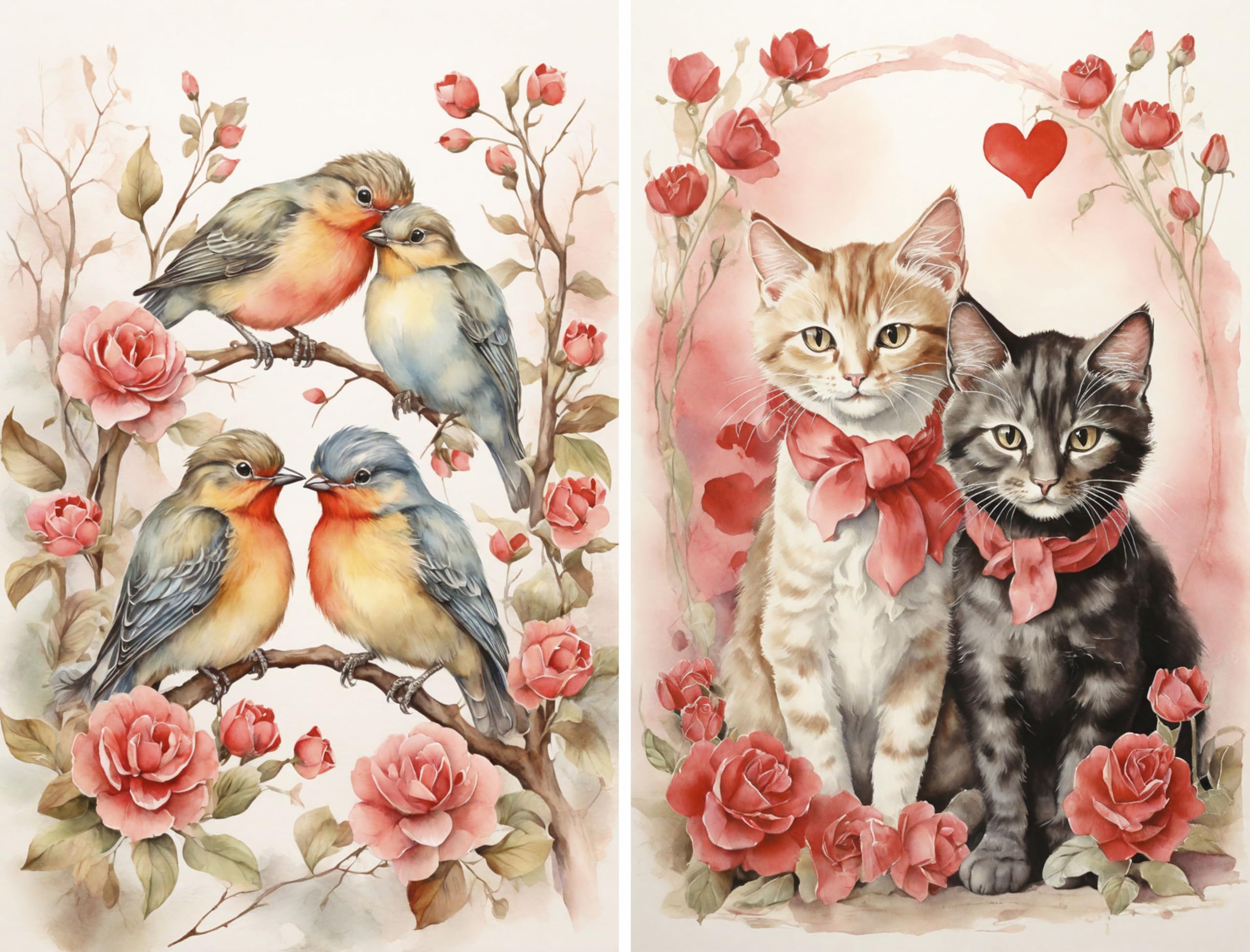 Decoupage Rice Papers - 6 Pieces | 6 Unique Designs | Versatile Decoupage Designs for Art Projects & Crafting by CRAFT KREATIVELY