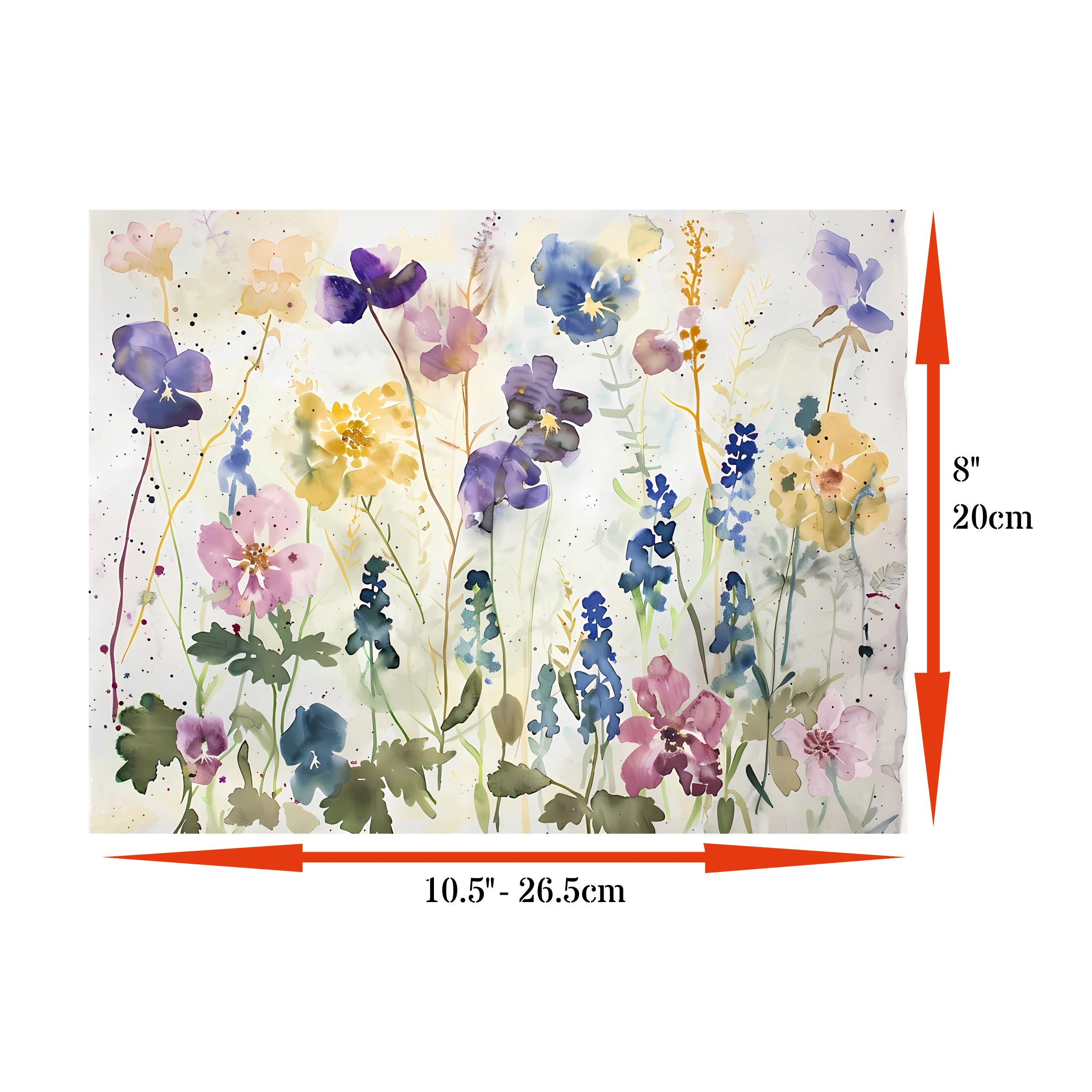 Abstract Flora Rice Papers – Decoupage Paper 6x Designs for Collage, Mixed Media, Card Making & Crafts, Decoupage by CRAFT KREATIVELY