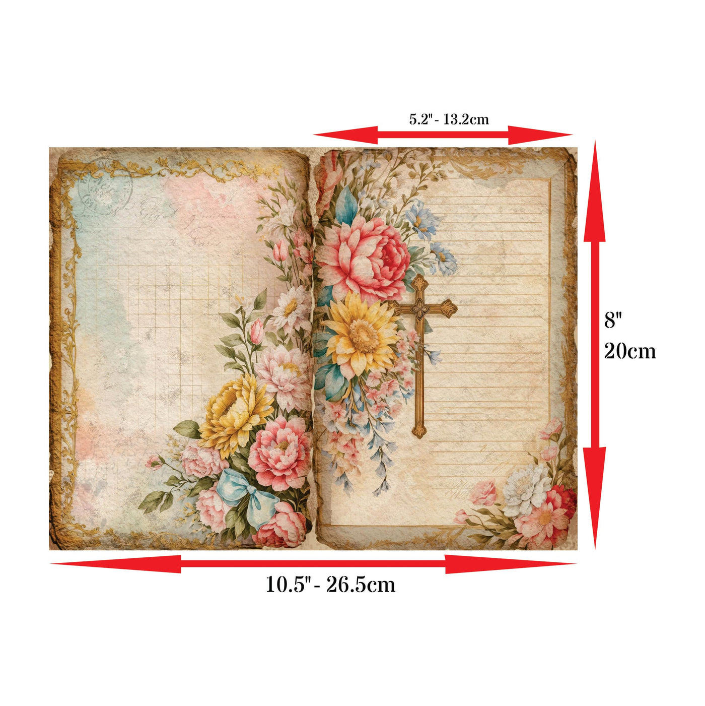 Decoupage Rice Papers - 6 Pieces | 12 Unique Designs | Versatile Decoupage Designs for Art Projects & Crafting by CRAFT KREATIVELY