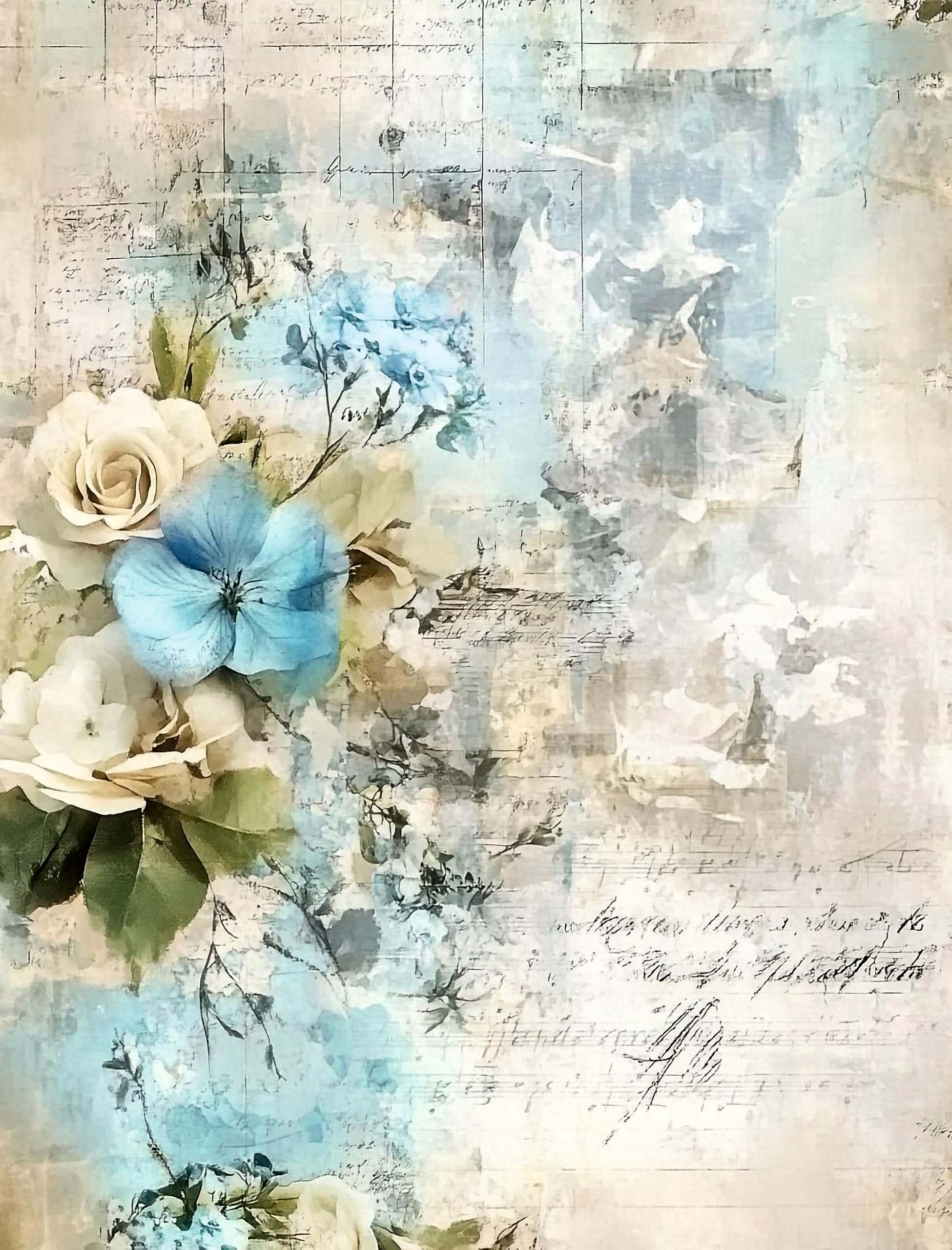 Decoupage Rice Paper, 20 x 26.5cm(6 Sheets) – 6x Decoupage Papers for Collage, Mixed Media, Card Making & Crafts, Decoupage by CRAFT KREATIVELY