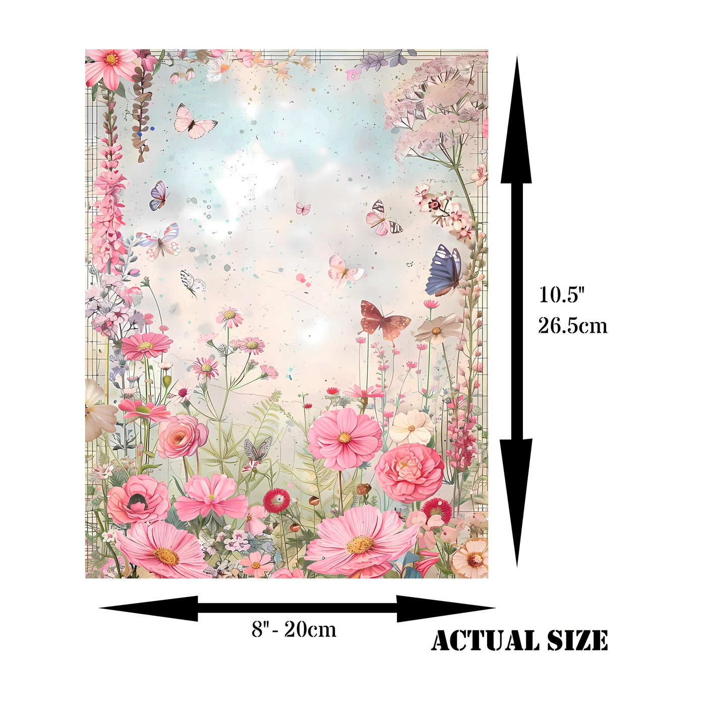 Decoupage Rice Paper, 20 x 26.5cm(6 Sheets) – 6x Decoupage Papers for Collage, Mixed Media, Card Making & Crafts, Decoupage by CRAFT KREATIVELY