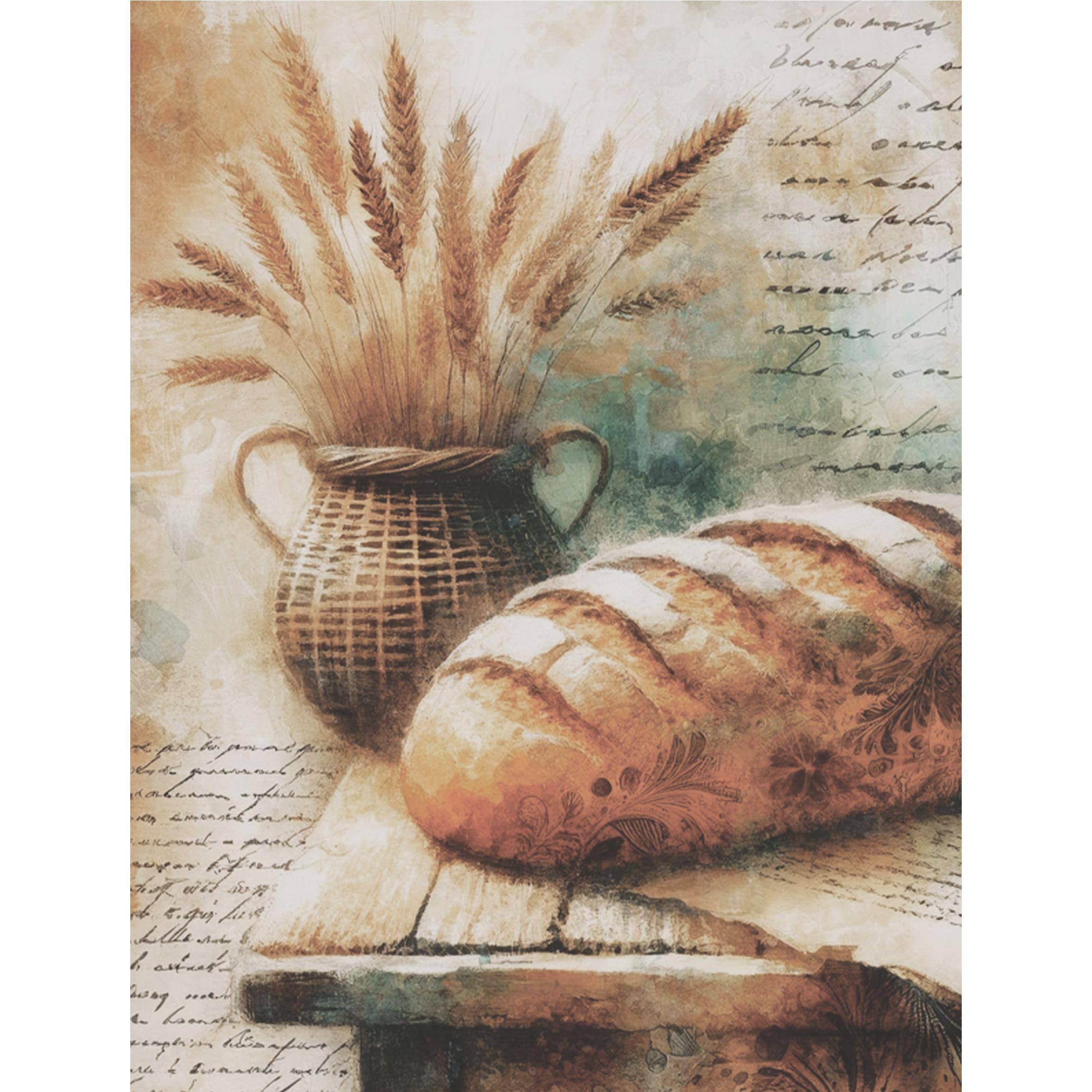 Coffee Shop Rice Paper, 8 x 10.5 inch - for Decoupage Scrapbooking Cards Crafts