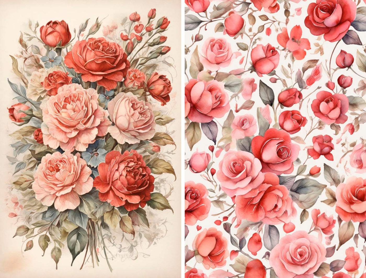 Decoupage Rice Papers - 6 Pieces | 6 Unique Designs | Versatile Decoupage Designs for Art Projects & Crafting by CRAFT KREATIVELY