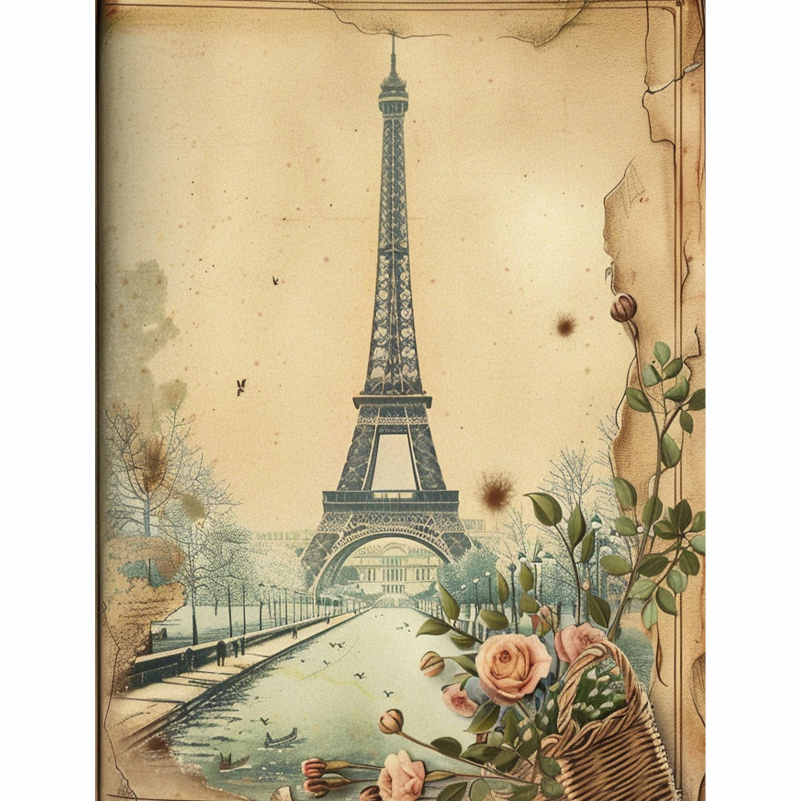 Decoupage Rice Paper, 20 x 26.5cm(6 Sheets) – 6x Decoupage Papers for Collage, Mixed Media, Card Making & Crafts, Decoupage by CRAFT KREATIVELY