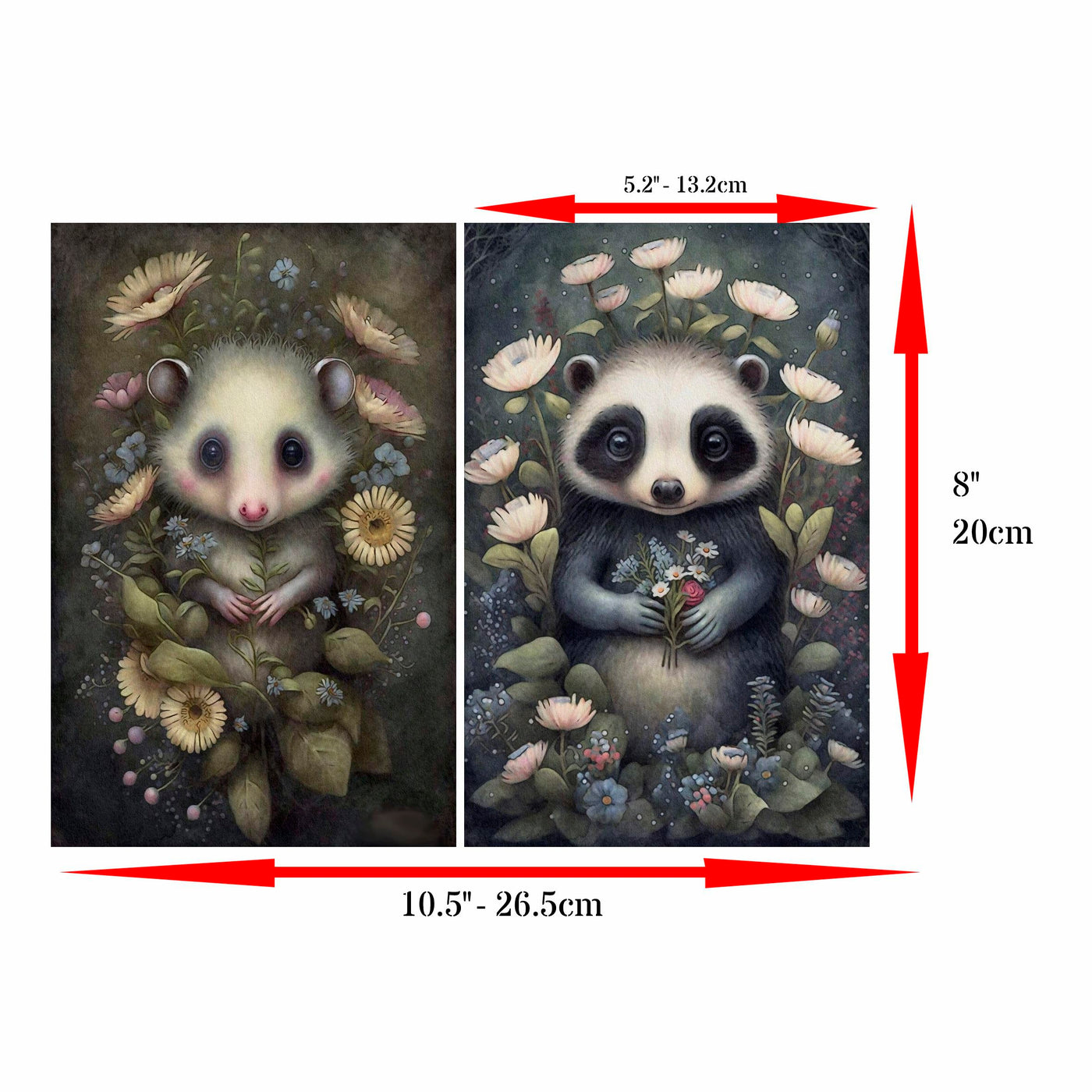 Decoupage Rice Paper, 20 x 26.5cm (6 Sheets) – 6x Decoupage Papers for Collage, Mixed Media, Card Making & Crafts, Decoupage by CRAFT KREATIVELY