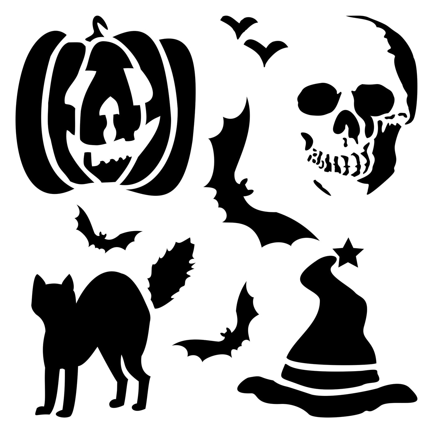 Halloween Decor Stencil - Scrapbooking Halloween