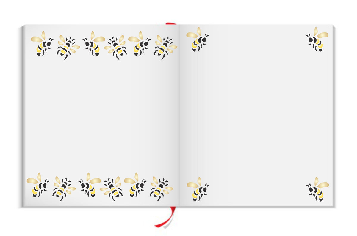 Bee Stencil, 16.51 x 3.18 cm - Insect Bug Bees Border