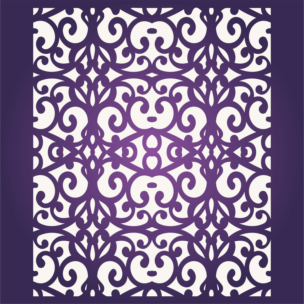 Slimline Panel Stencil, 10.16 x 22.86 cm - Screen Panel Card Making Slimline DiesCards Template