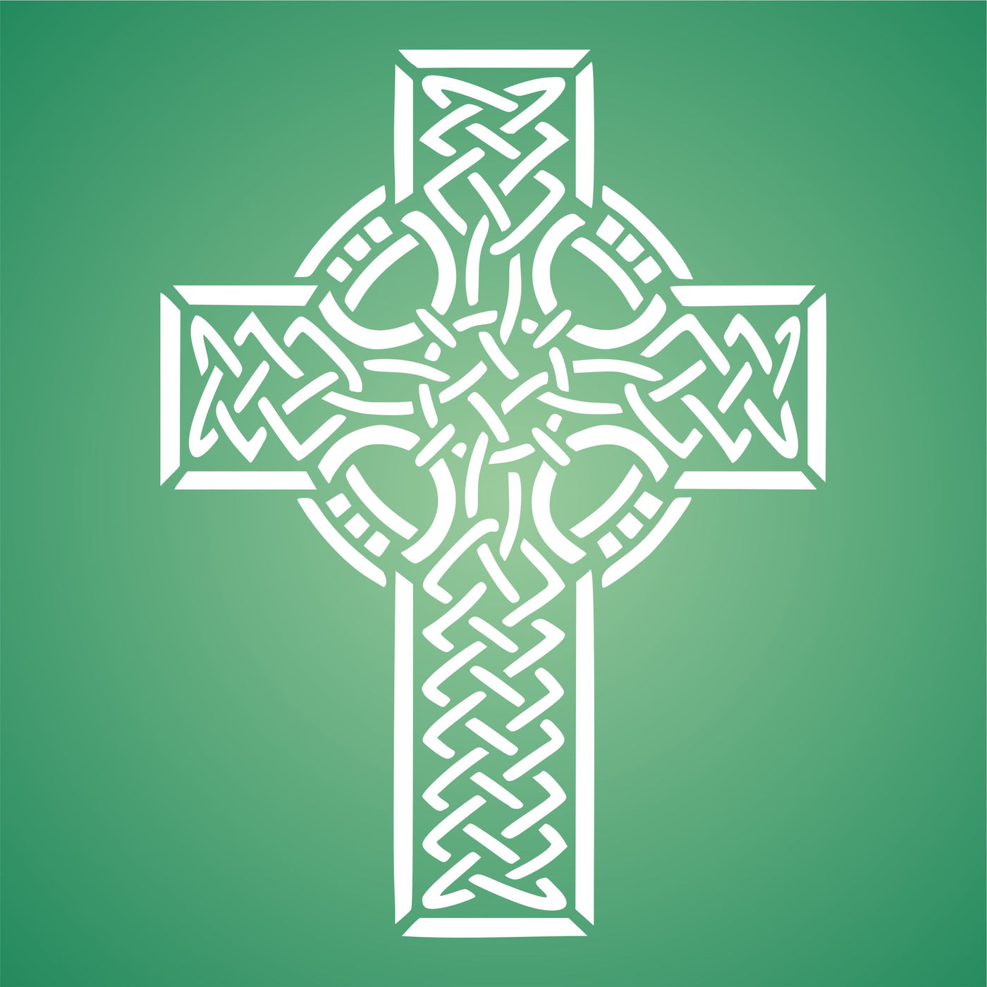 Celtic Cross Stencil - Celtic Druid Religious Ethnic Tribal Knotwork