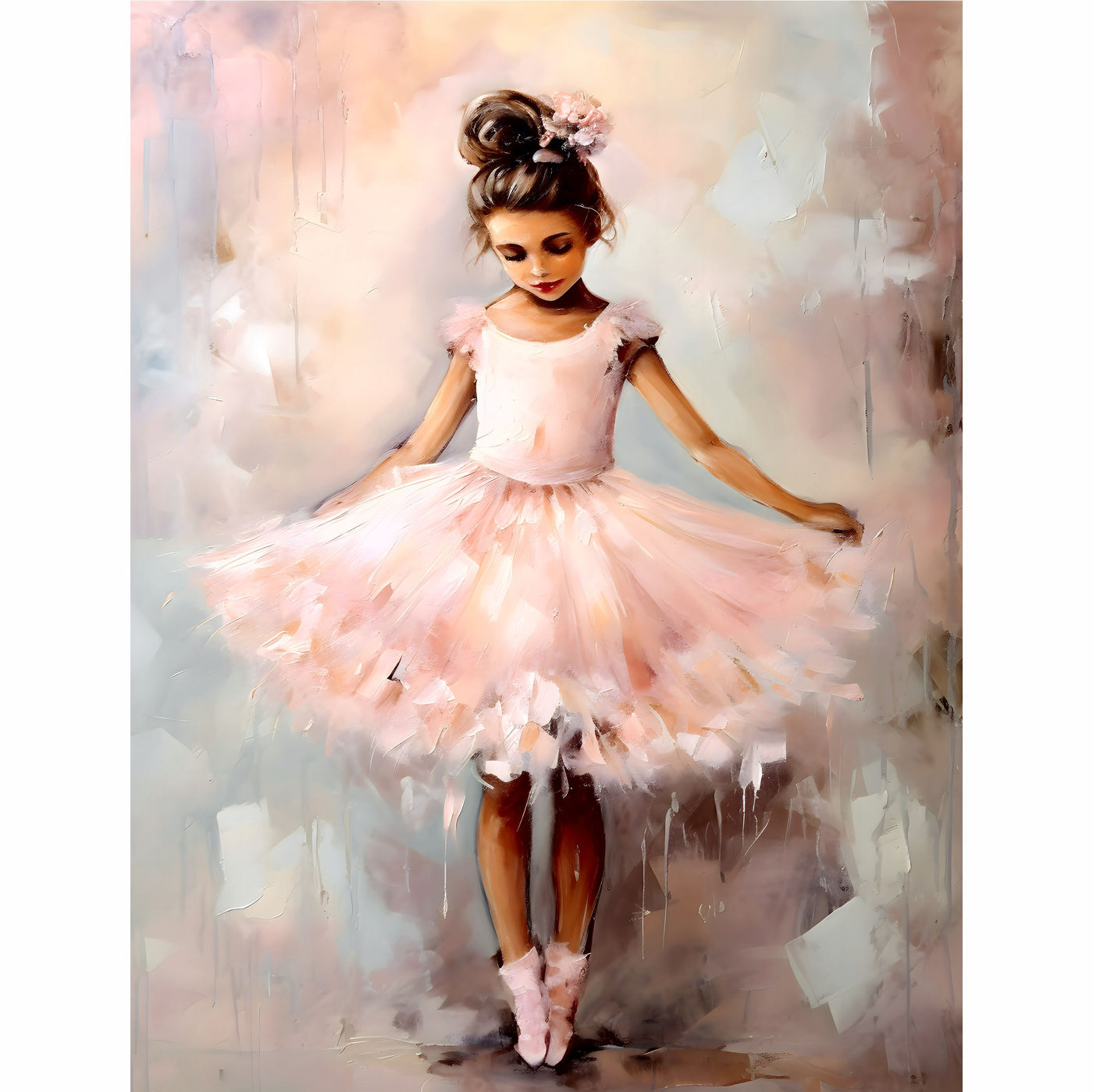 Little Ballerinas Rice Paper, 8 x 10.5 inch - for Decoupage Furniture Crafts