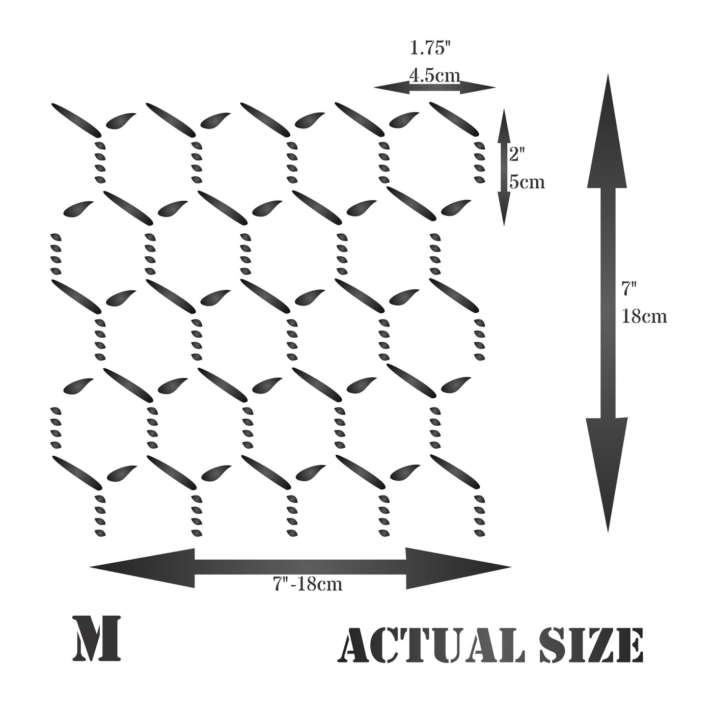 Chicken Wire Stencil - Mix Media Layering Wire