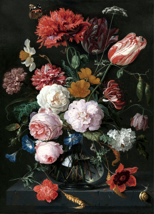 Floral Bouquet Rice Paper, 29.21 x 40.64 cm - for Decoupage Print Crafts
