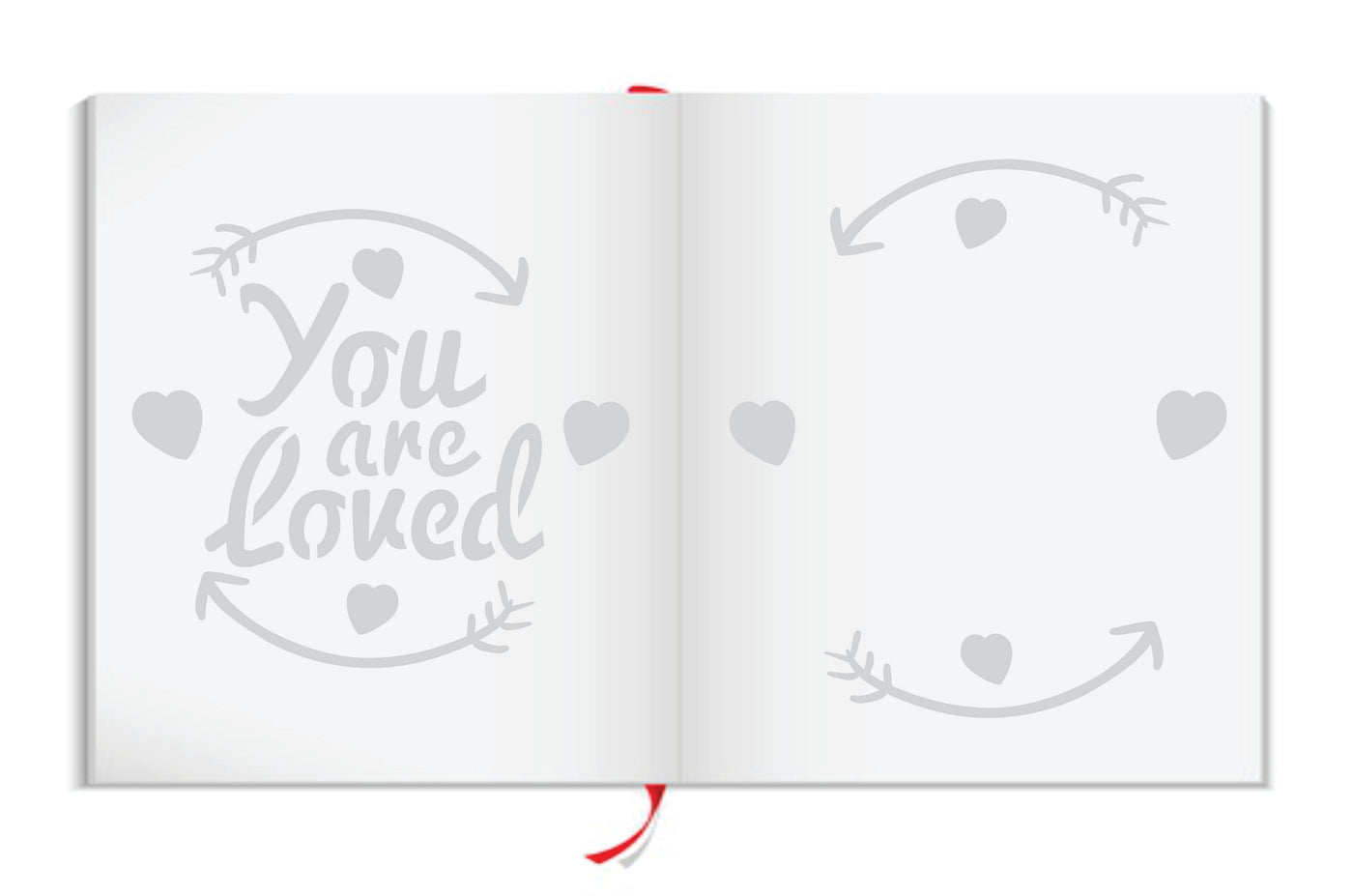 You are Loved Stencil - Valentines Day Saying Quote Love