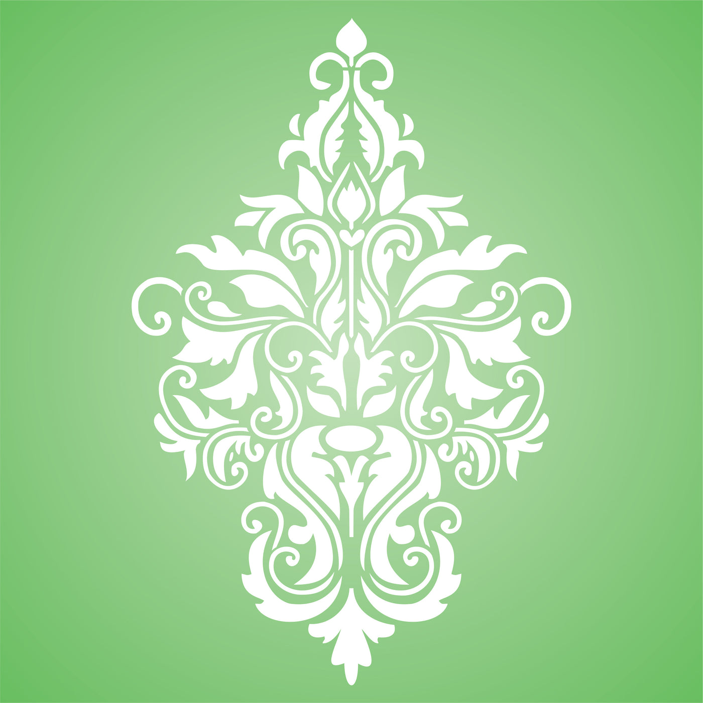 Damask Stencil - Large Floral Allover Pattern