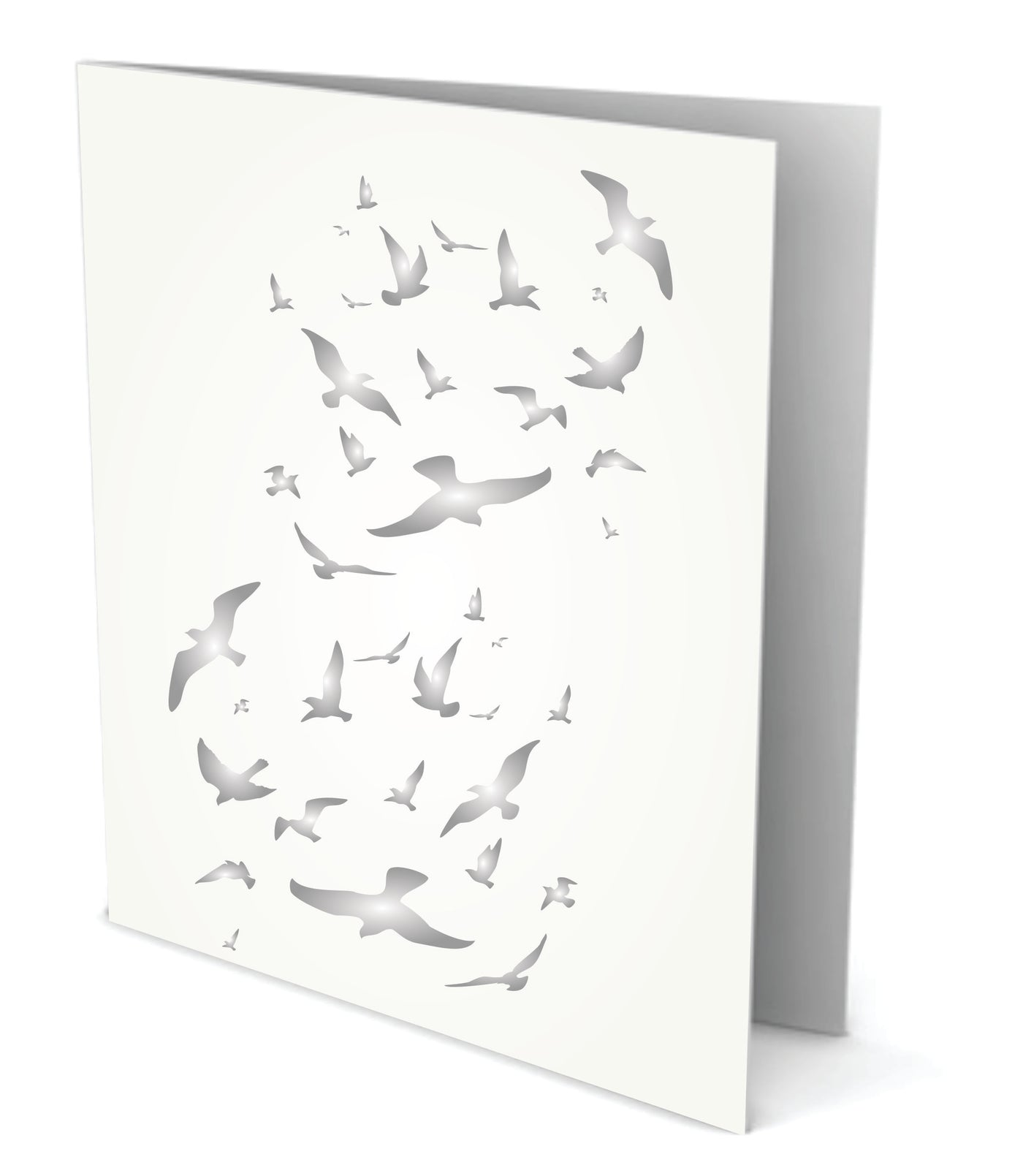 Flock of Birds Stencil - Birds Murmuration Flocking