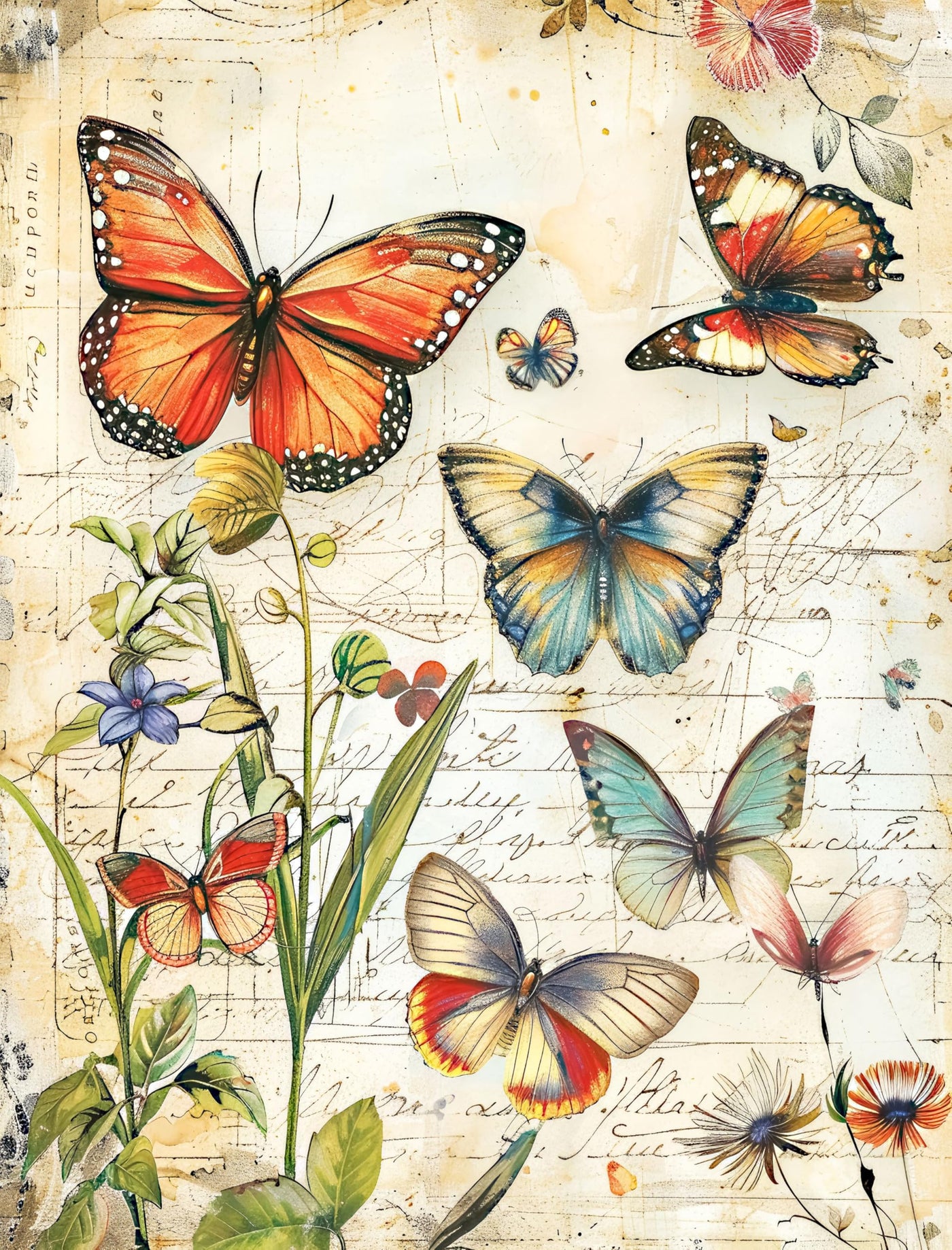 Animal Rice Papers – Decoupage Paper 6x Designs for Collage, Mixed Media, Card Making & Crafts, Decoupage by CRAFT KREATIVELY