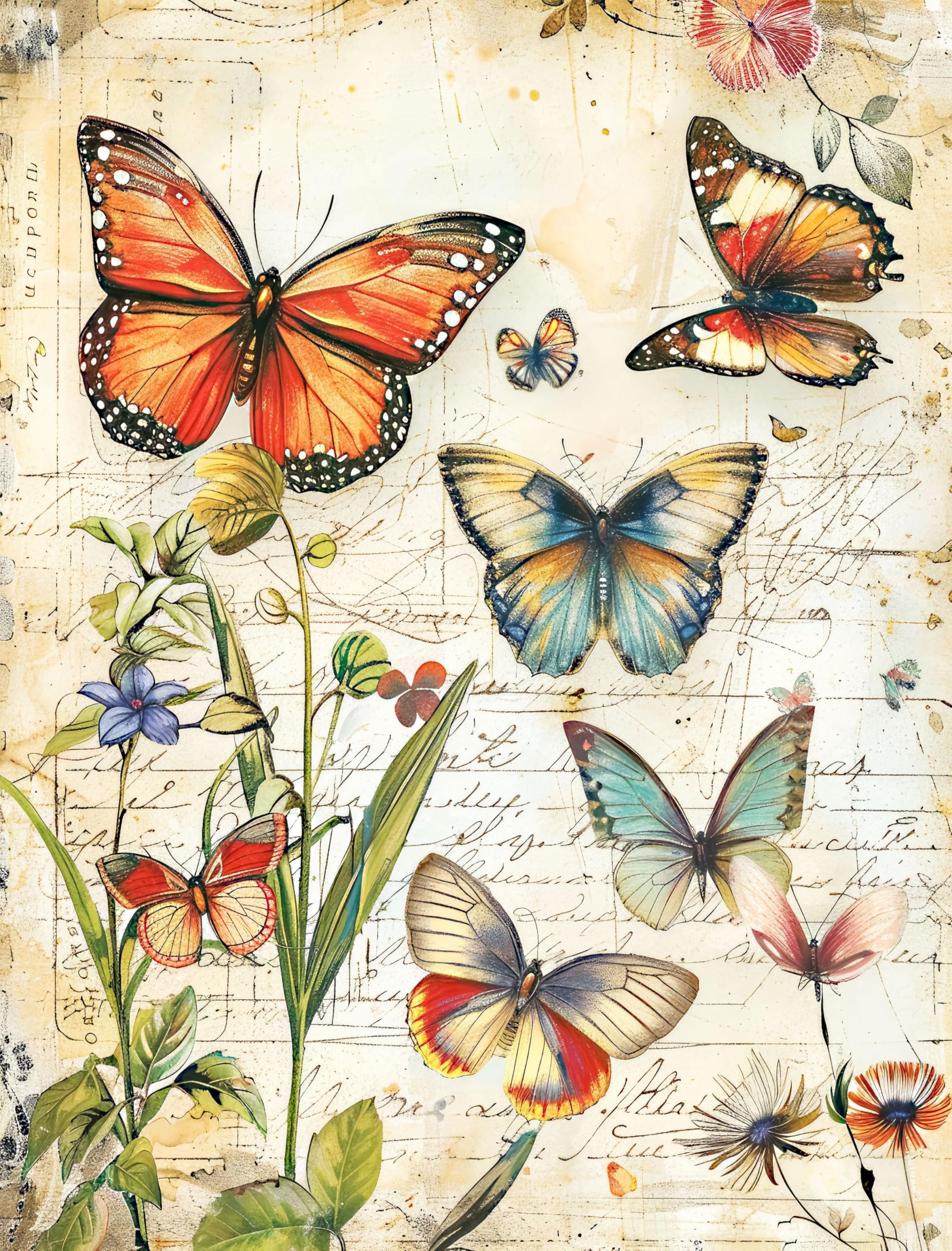 Animal Rice Papers – Decoupage Paper 6x Designs for Collage, Mixed Media, Card Making & Crafts, Decoupage by CRAFT KREATIVELY