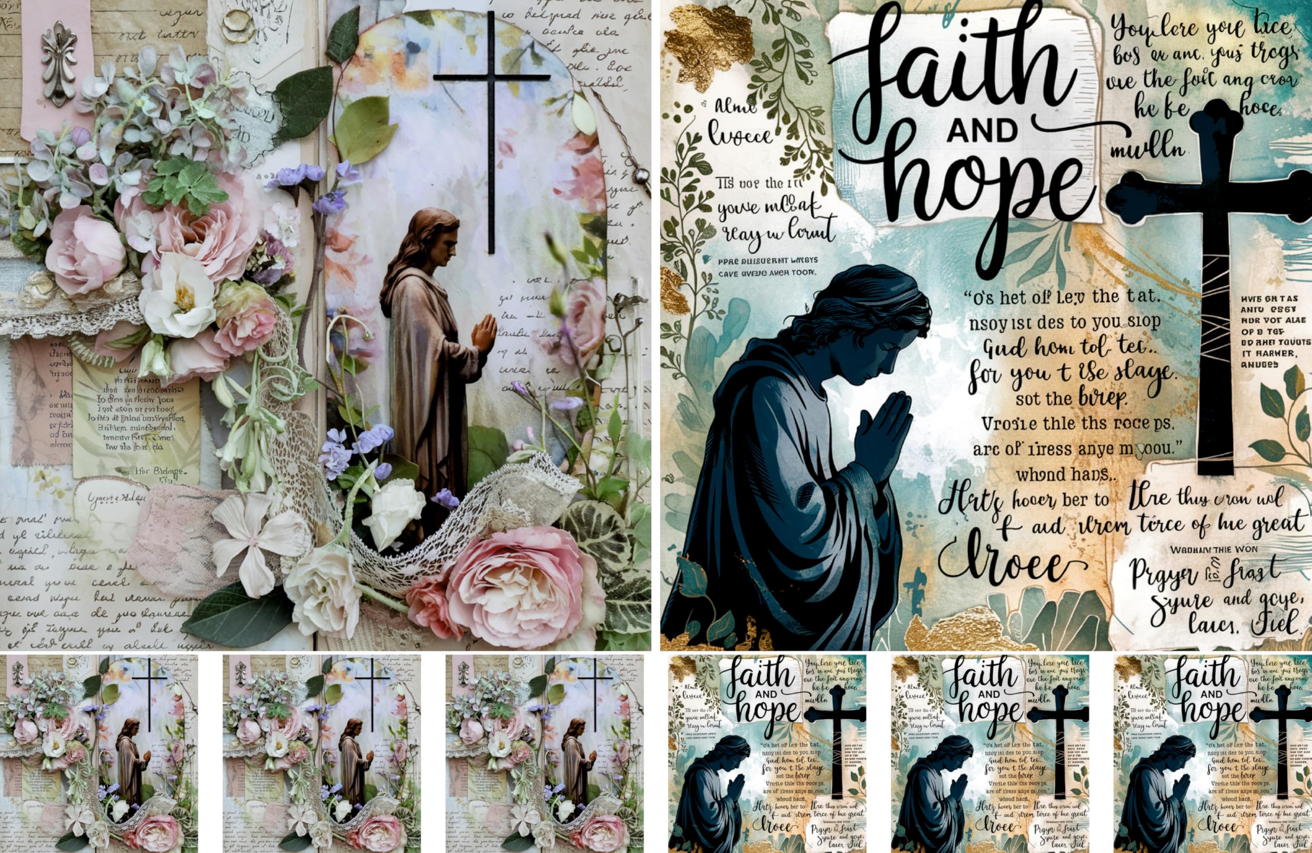 Christian Rice Papers – Decoupage Paper Design for Furniture, Mixed Media, Cards & Crafts, Decoupage by CRAFT KREATIVELY