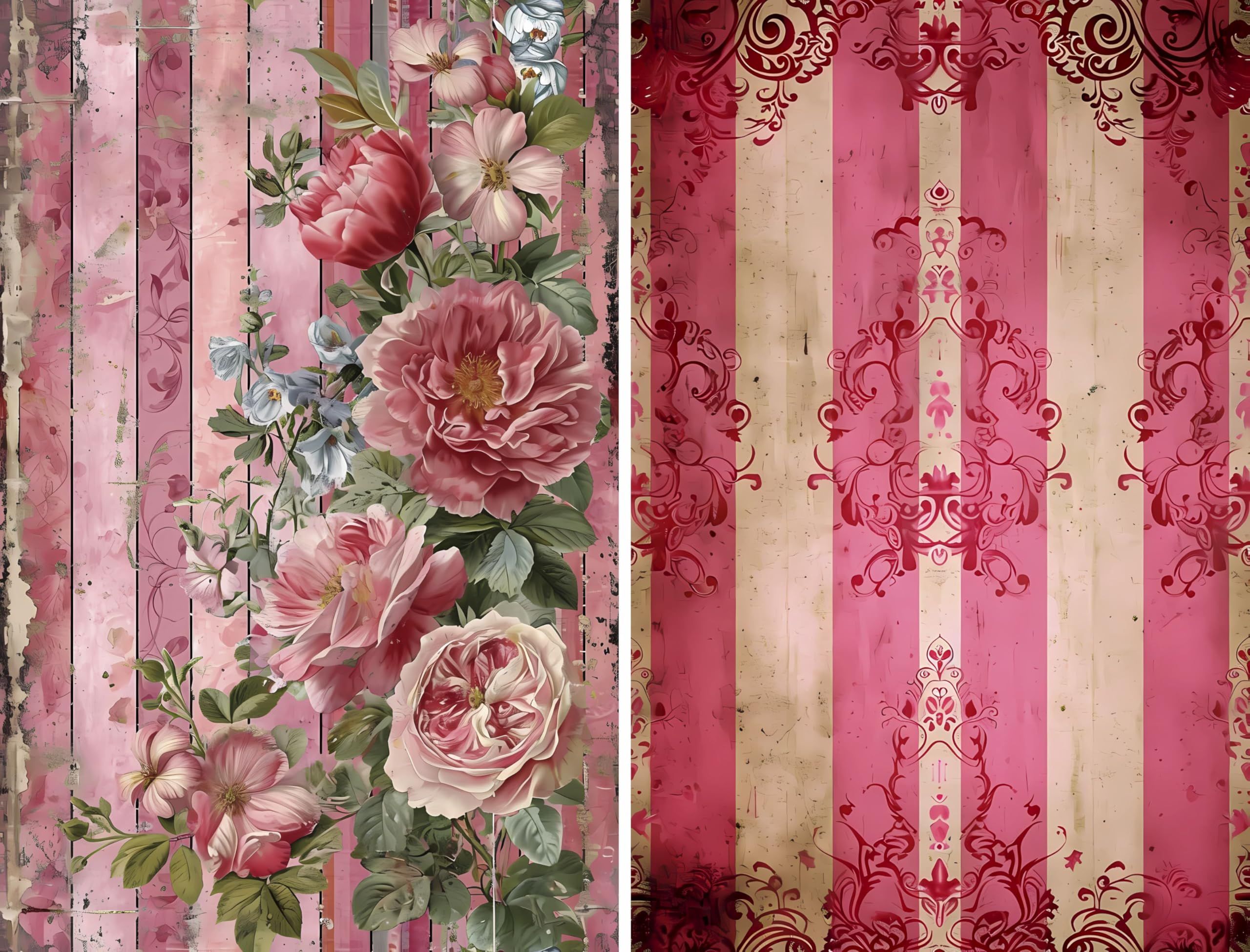 Decoupage Rice Papers - 6 Pieces | 6 Unique Designs | Versatile Decoupage Designs for Art Projects & Crafting by CRAFT KREATIVELY