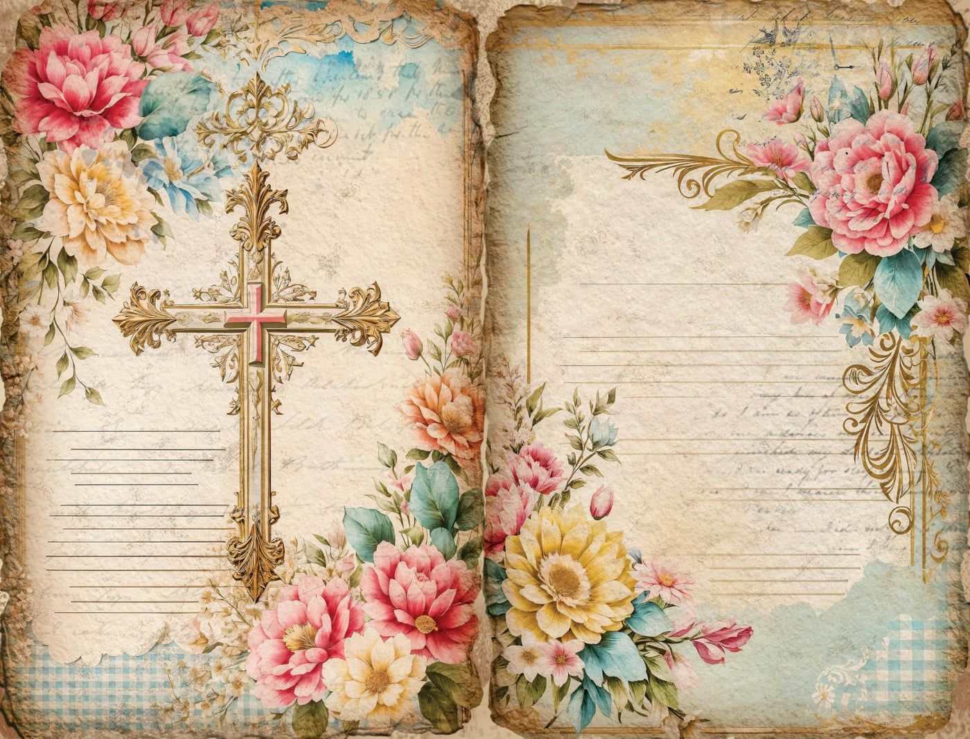 Decoupage Rice Papers - 6 Pieces | 12 Unique Designs | Versatile Decoupage Designs for Art Projects & Crafting by CRAFT KREATIVELY