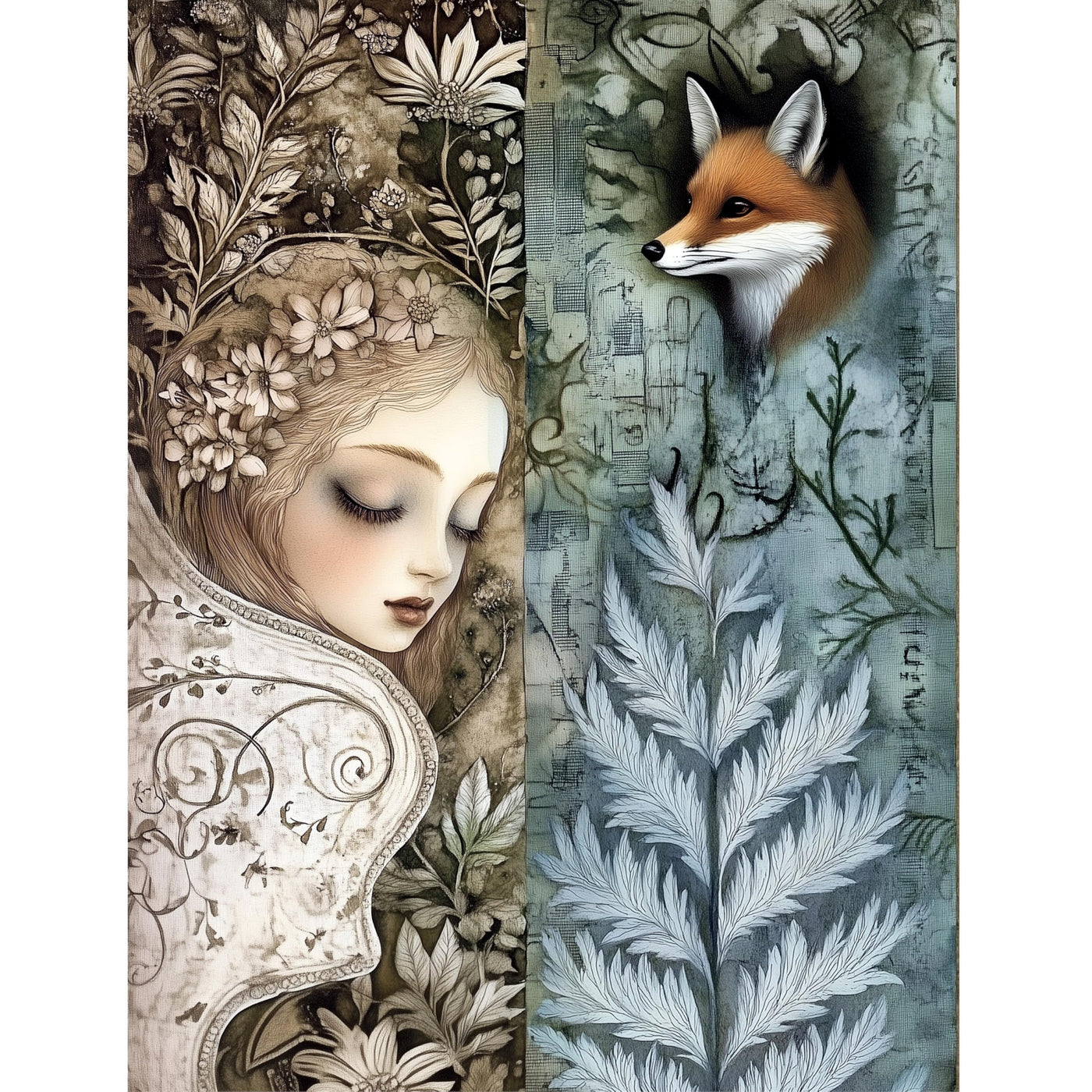 Botanical Rice Papers – Decoupage Paper Design for Furniture, Mixed Media, Cards & Crafts, Decoupage by CRAFT KREATIVELY