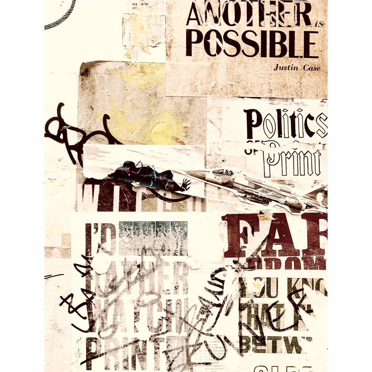Street Art Theme Mulberry Rice Paper, 20.5 x 26.5cm - 6 x Different Printed Mulberry Paper Images 30gsm Visible Fibres for Decoupage Crafts Mixed Media Collage Art