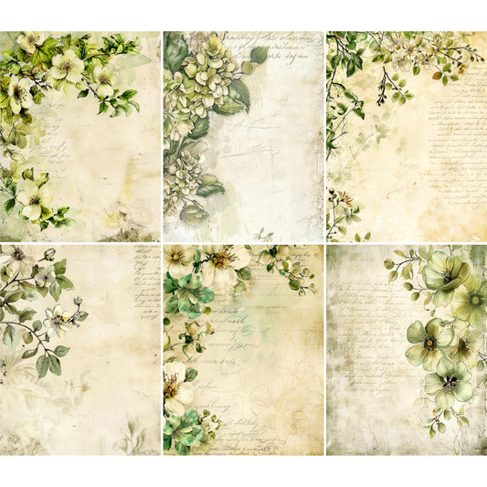 Vintage Rice Papers, 8 x 10.5 inch (A4) - 6 Pieces | 6 Unique Designs | Versatile Decoupage Designs for Art Projects & Crafting by CRAFT KREATIVELY