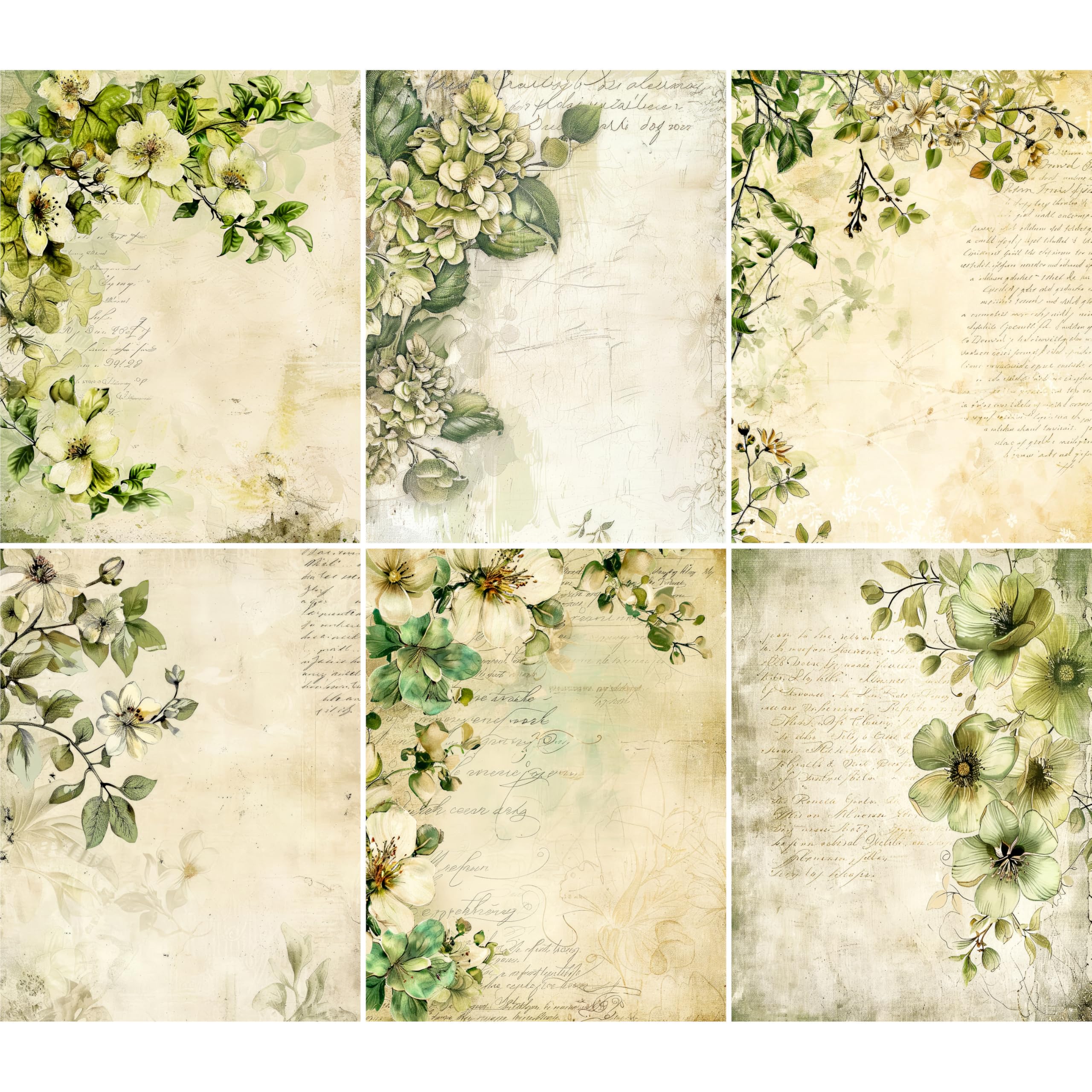 Decoupage Rice Papers - 6 Pieces | 6 Unique Designs | Versatile Decoupage Designs for Art Projects & Crafting by CRAFT KREATIVELY