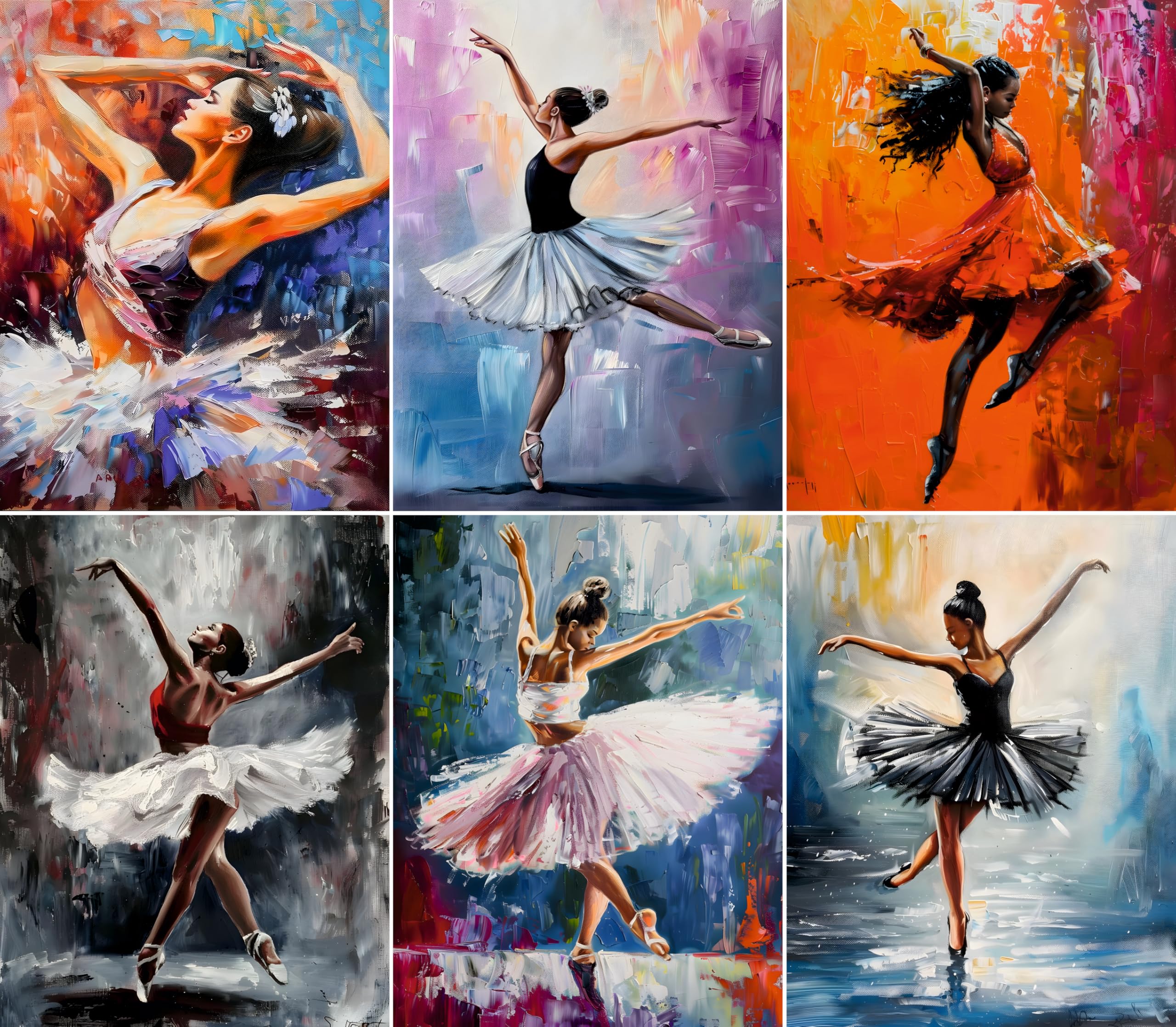 Decoupage Rice Paper, 20 x 26.5cm (6 Sheets) – 6x Decoupage Ballet Papers for Collage, Mixed Media, Card Making & Crafts, Decoupage by CRAFT KREATIVELY