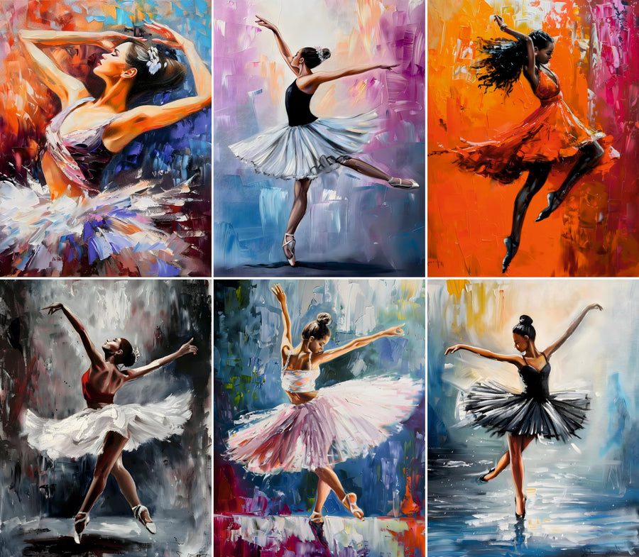 Decoupage Rice Paper, 20 x 26.5cm (6 Sheets) – 6x Decoupage Ballet Papers for Collage, Mixed Media, Card Making & Crafts, Decoupage by CRAFT KREATIVELY
