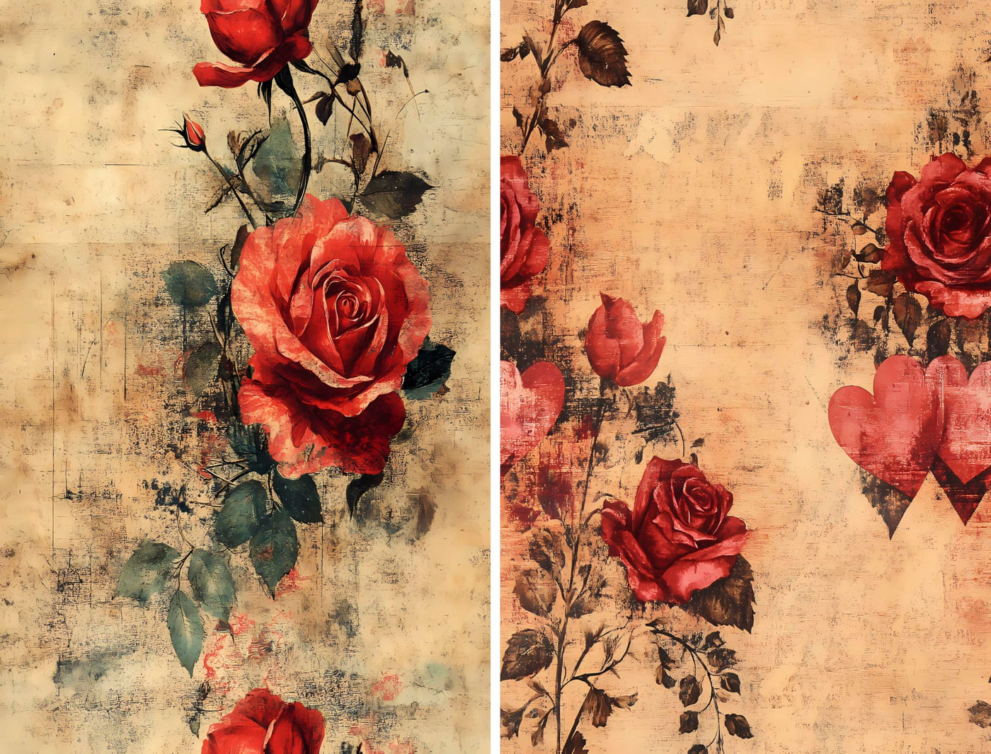 Decoupage Rice Papers - 6 Pieces | 6 Unique Designs | Versatile Decoupage Designs for Art Projects & Crafting by CRAFT KREATIVELY