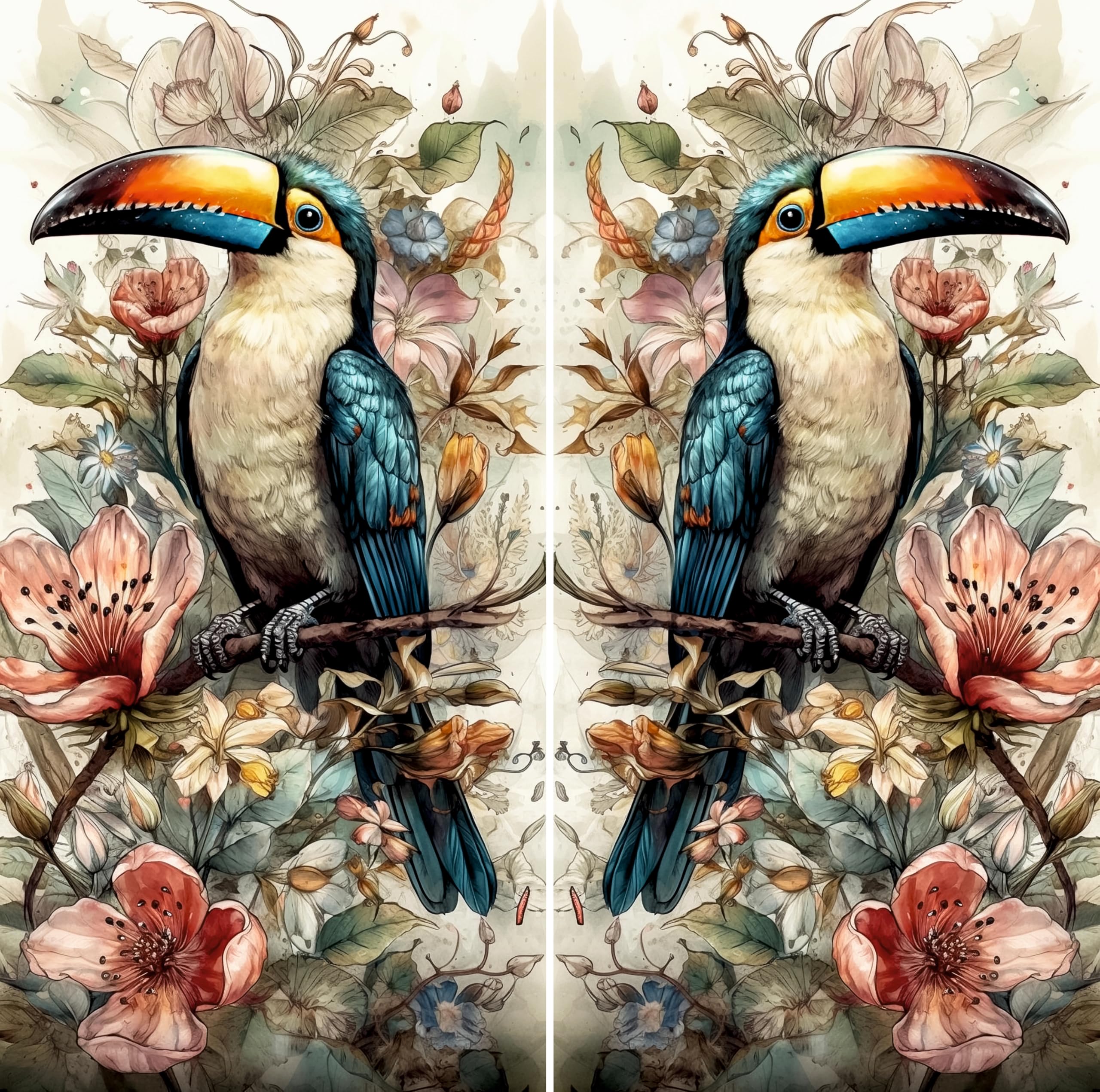 Decoupage Rice Paper, 29 x 29cm (2 sheets) - 3x images for Furniture Poster Craft Decoupage by CRAFT KREATIVELY