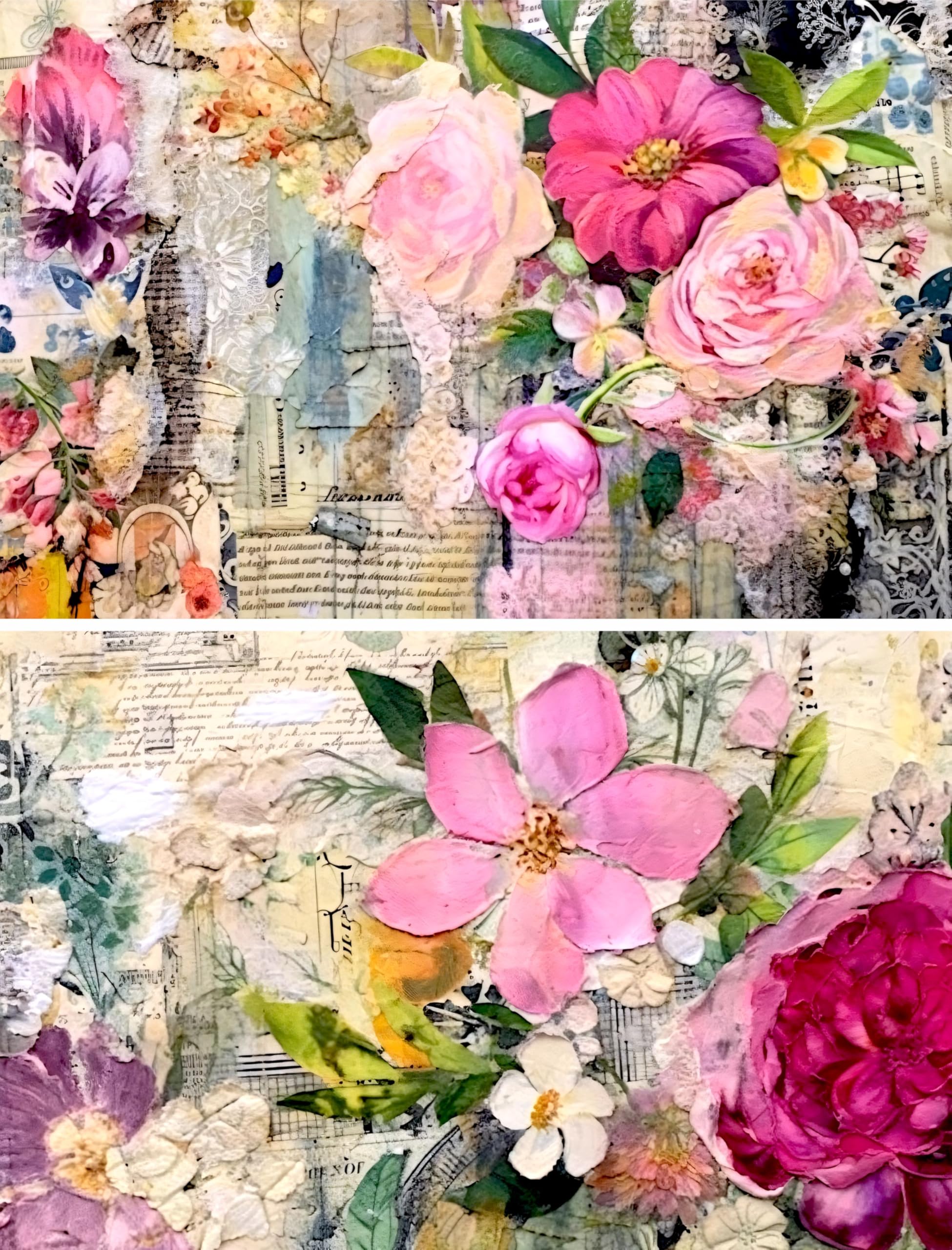 Decoupage Rice Papers - 6 Pieces | 6 Unique Designs | Versatile Decoupage Designs for Art Projects & Crafting by CRAFT KREATIVELY