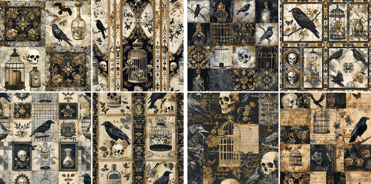 Scenic Rice Papers – Decoupage Paper 8x Designs for Collage, Mixed Media, Card Making & Crafts, Decoupage by CRAFT KREATIVELY