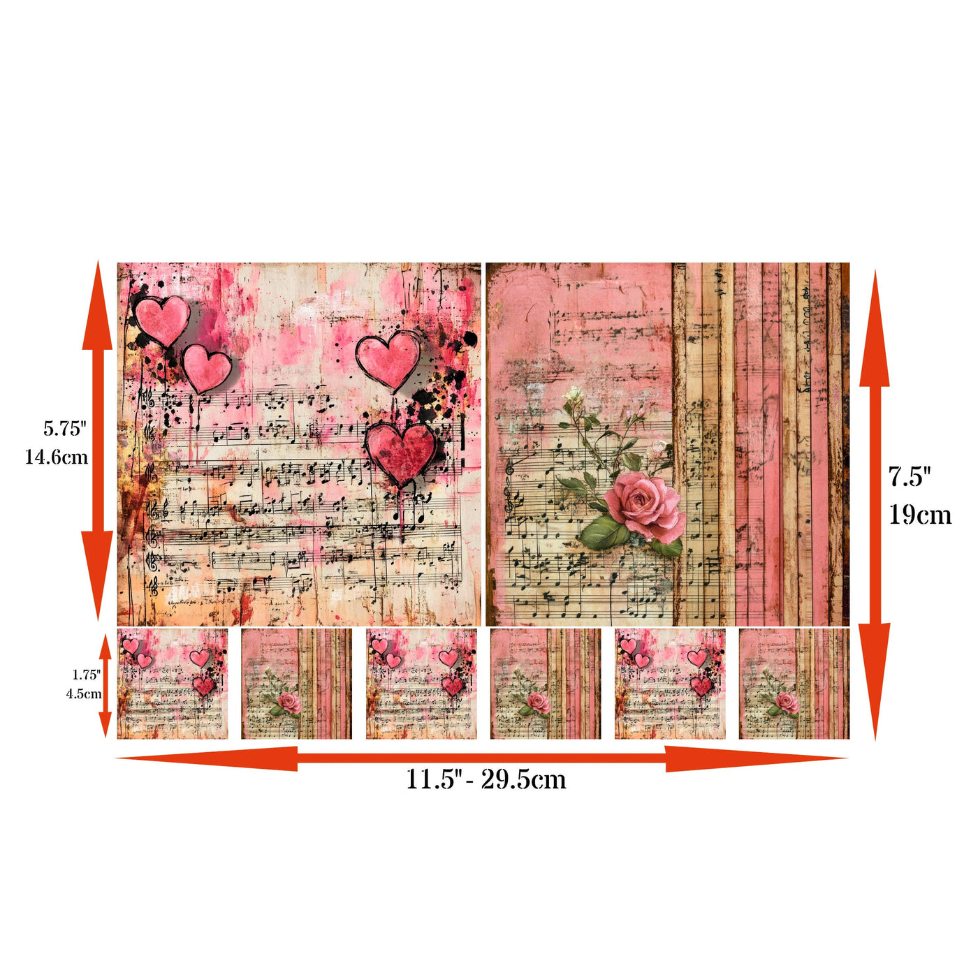 Decoupage Rice Papers - 4 Sheets | 8 Unique Designs | Versatile Christmas Designs for Art Projects & Crafting by CRAFT KREATIVELY