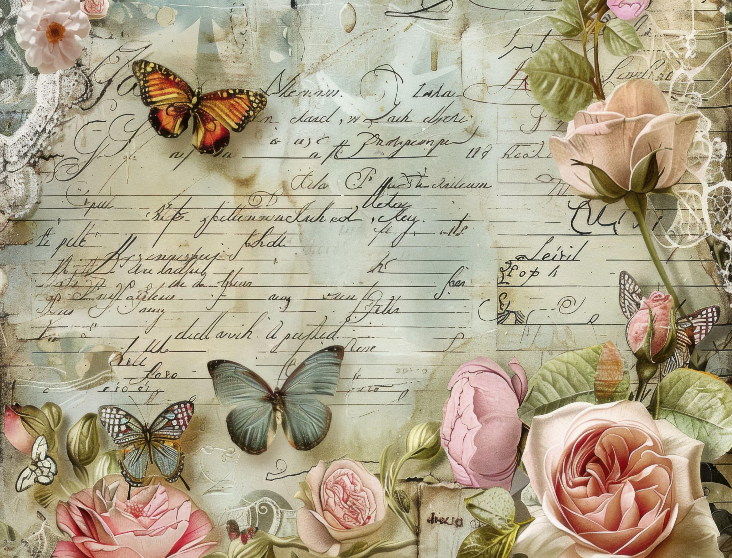 Decoupage Rice Papers - 6 Pieces | 6 Unique Designs | Versatile Decoupage Designs for Art Projects & Crafting by CRAFT KREATIVELY