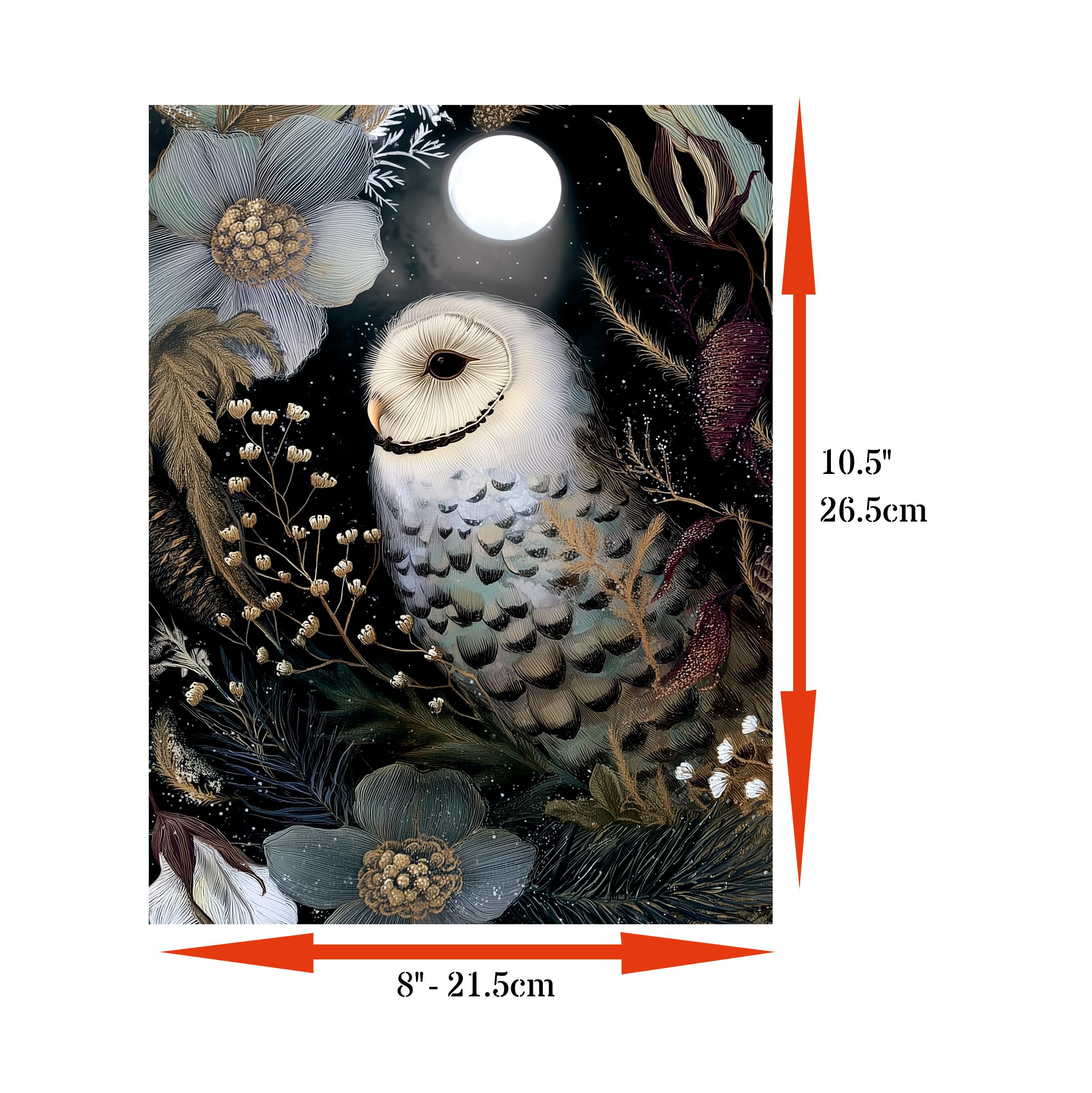 Decoupage Rice Papers - 6 Pieces | 6 Unique Designs | Versatile Decoupage Designs for Art Projects & Crafting by CRAFT KREATIVELY (Winter)