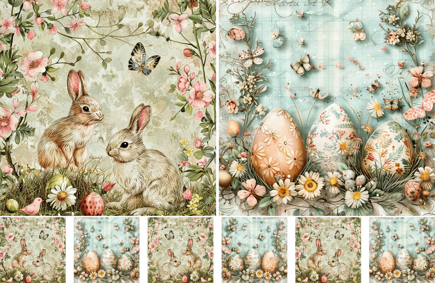 Decoupage Rice Papers - 4 Pages | 8 Unique Designs | Versatile Christmas Designs for Art Projects & Crafting by CRAFT KREATIVELY