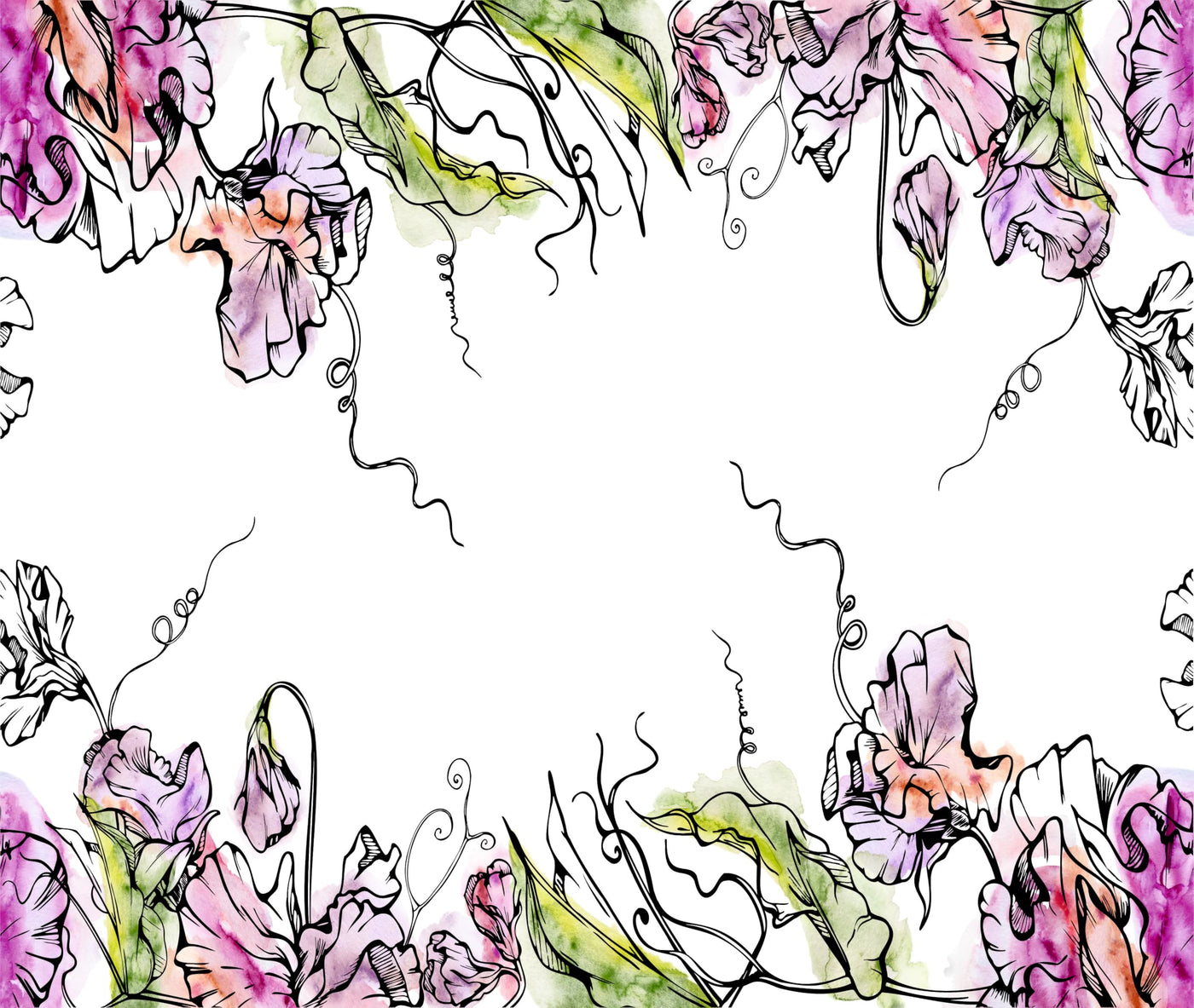 Decoupage Rice Paper (4 pc) - Decoupage Border for Walls, Furniture & Crafts, Decoupage by CRAFT KREATIVELY