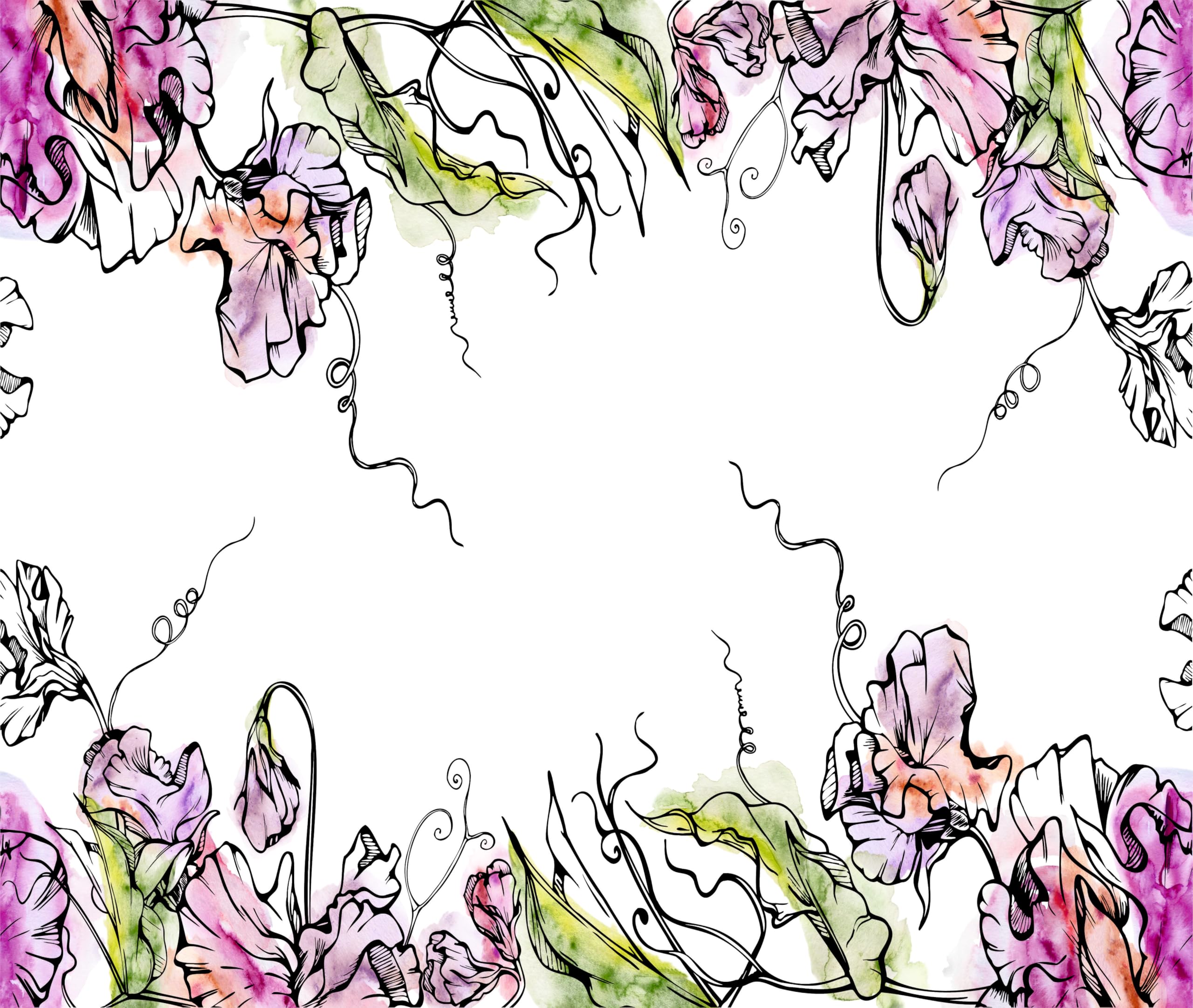 Decoupage Rice Paper (4 pc) - Decoupage Border for Walls, Furniture & Crafts, Decoupage by CRAFT KREATIVELY