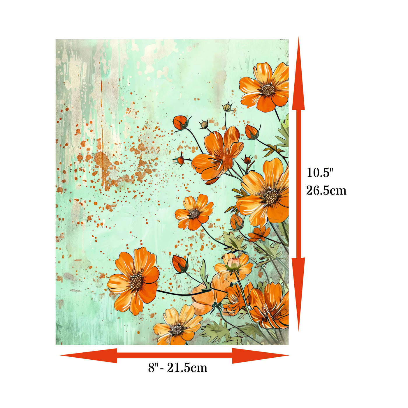 Decoupage Rice Papers - 6 Pieces | 6 Unique Designs | Versatile Decoupage Designs for Art Projects & Crafting by CRAFT KREATIVELY