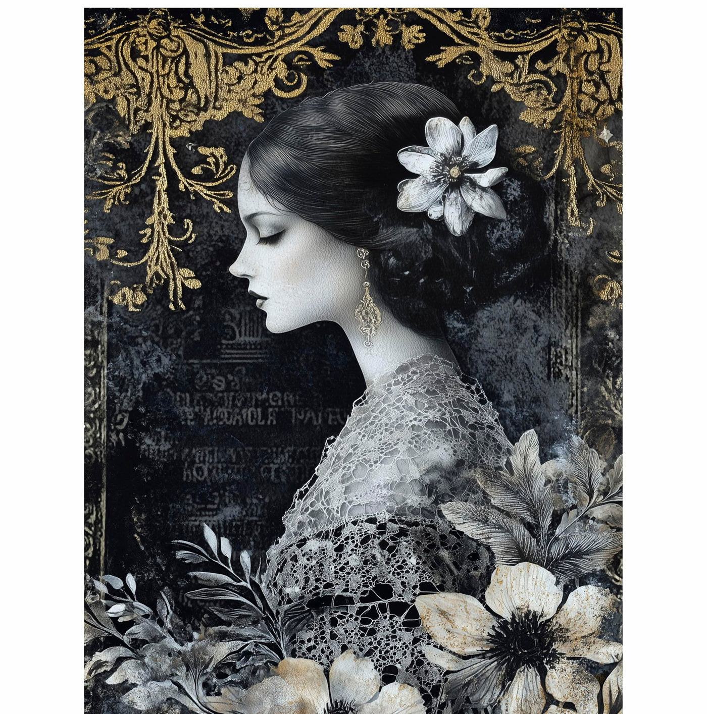 Decoupage Rice Paper, 20 x 26.5cm (6 Sheets) – 6x Decoupage Beauty Papers for Collage, Mixed Media, Card Making & Crafts, Decoupage by CRAFT KREATIVELY
