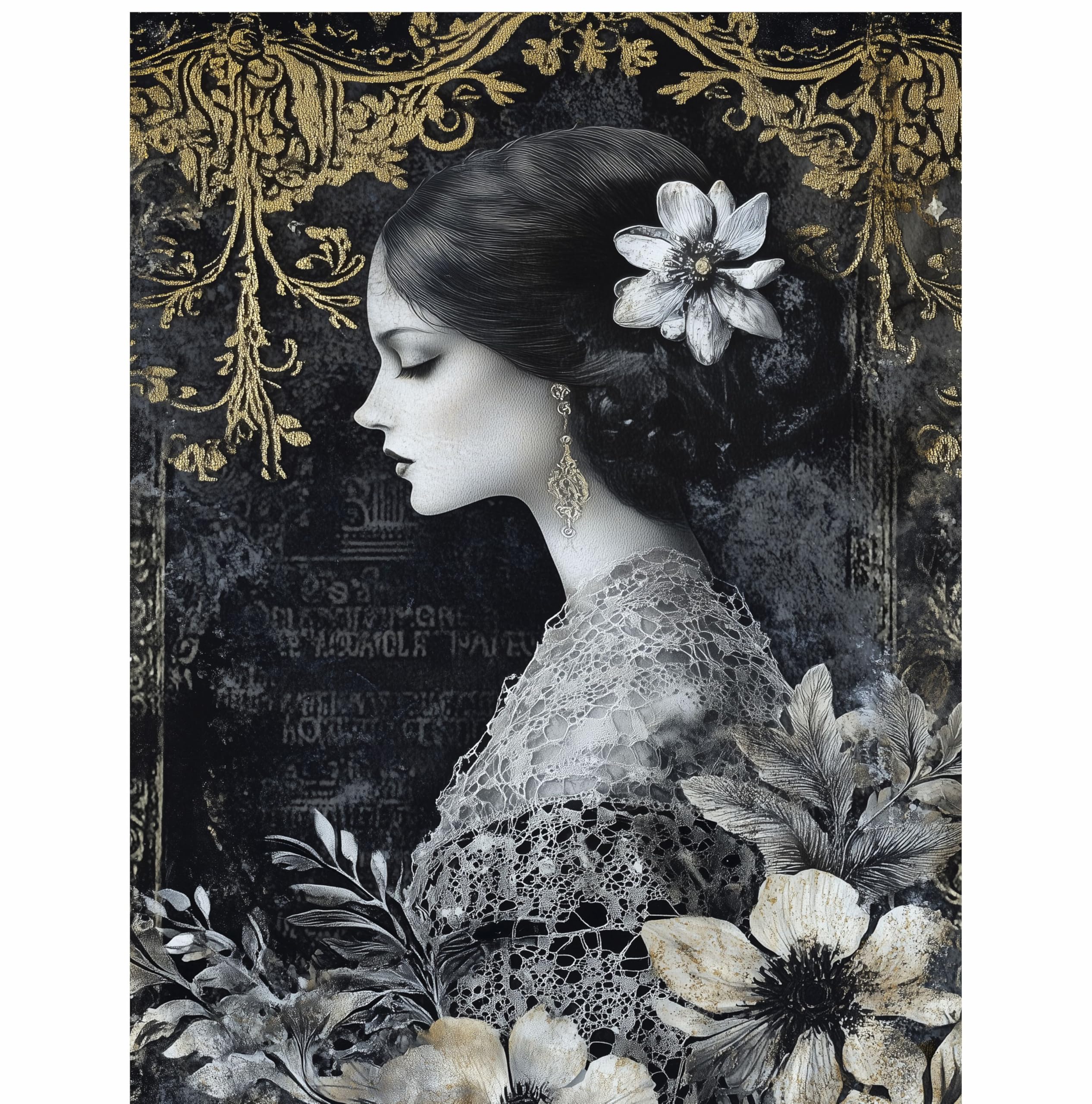 Decoupage Rice Paper, 20 x 26.5cm (6 Sheets) – 6x Decoupage Beauty Papers for Collage, Mixed Media, Card Making & Crafts, Decoupage by CRAFT KREATIVELY
