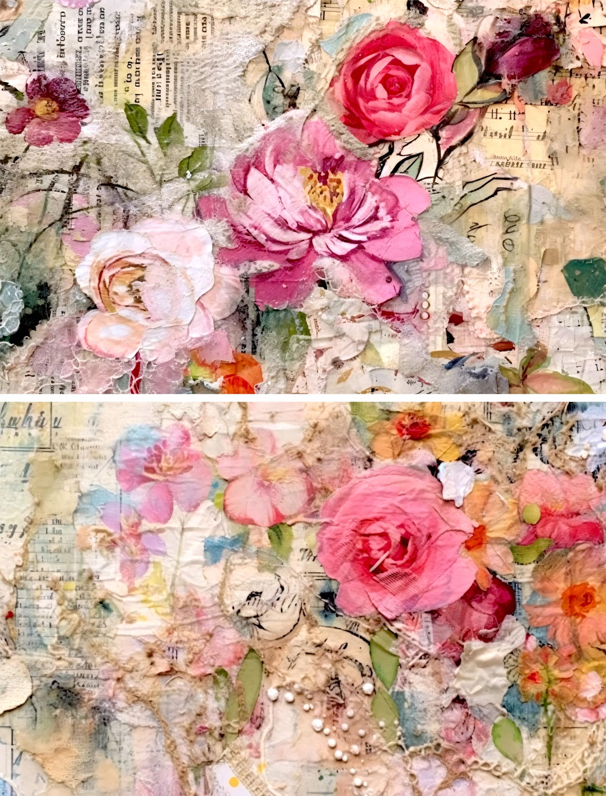 Decoupage Rice Papers - 6 Pieces | 6 Unique Designs | Versatile Decoupage Designs for Art Projects & Crafting by CRAFT KREATIVELY