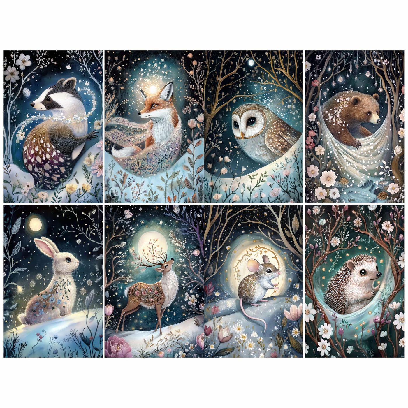 Animal Smalls Rice Papers – Decoupage Paper 16x Designs for Collage, Mixed Media, Card Making & Crafts, Decoupage by CRAFT KREATIVELY